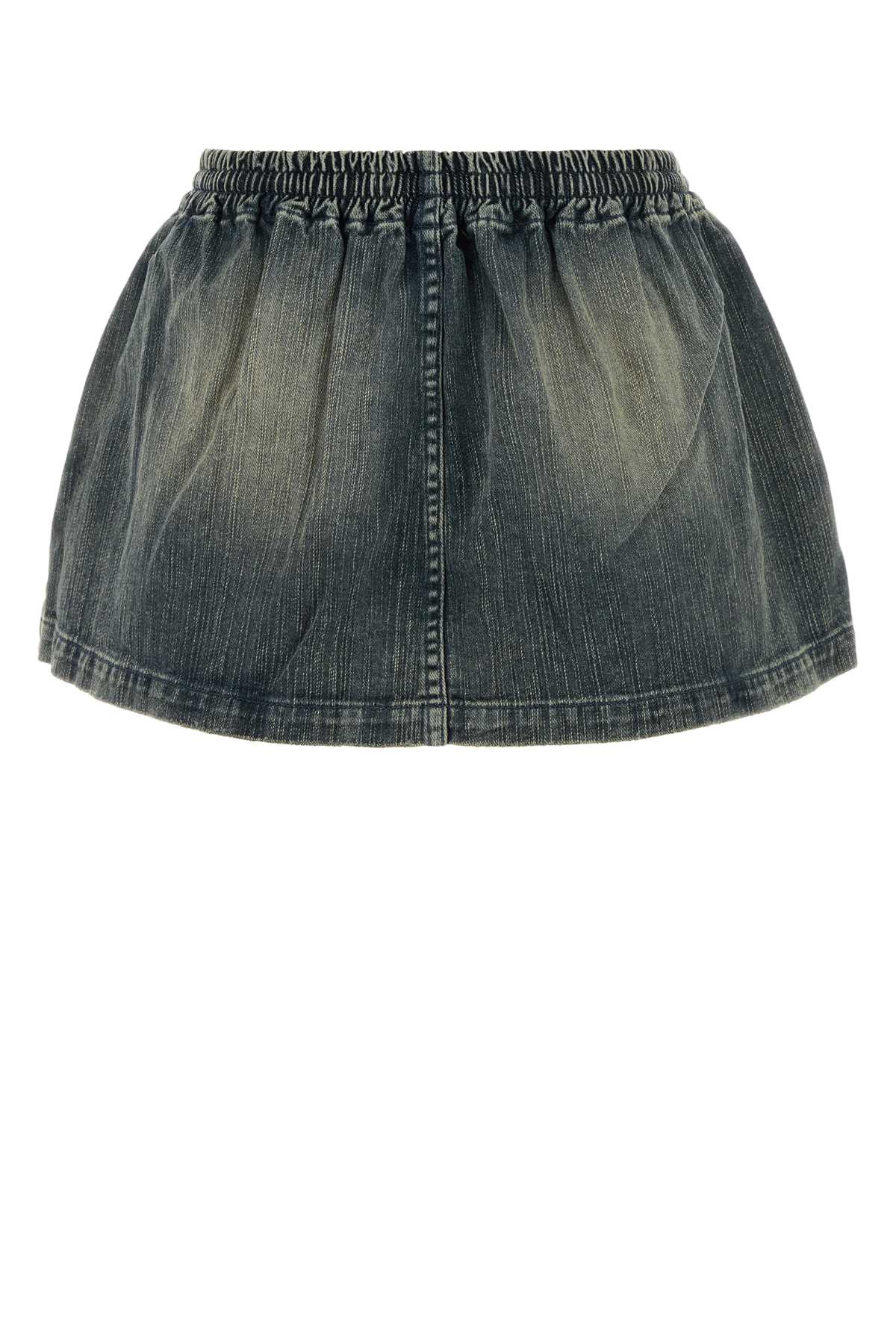Balenciaga Women Denim Mini Skirt BALENCIAGA