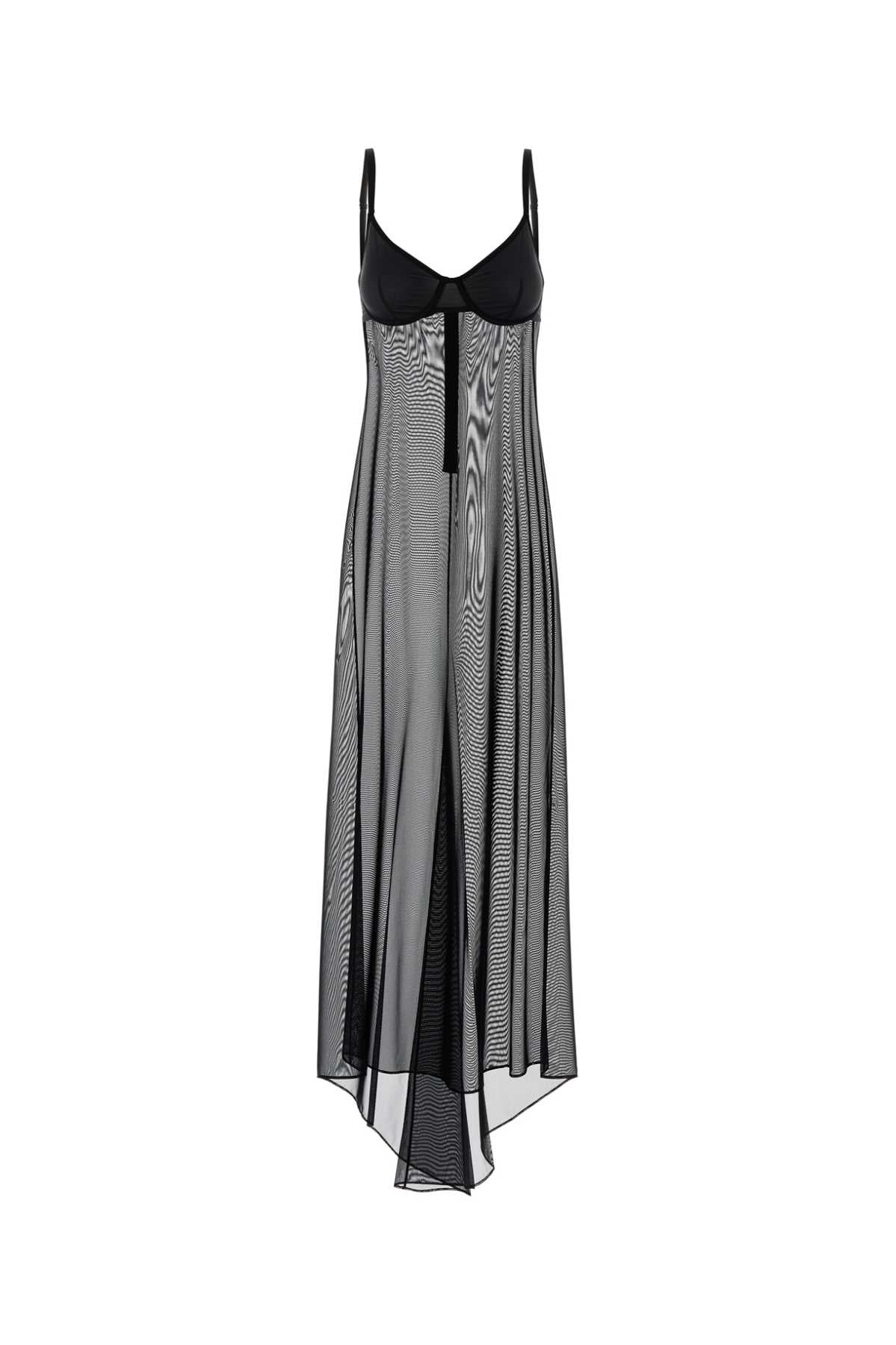 Balenciaga Women Black Stretch Tulle Naked Dress BALENCIAGA