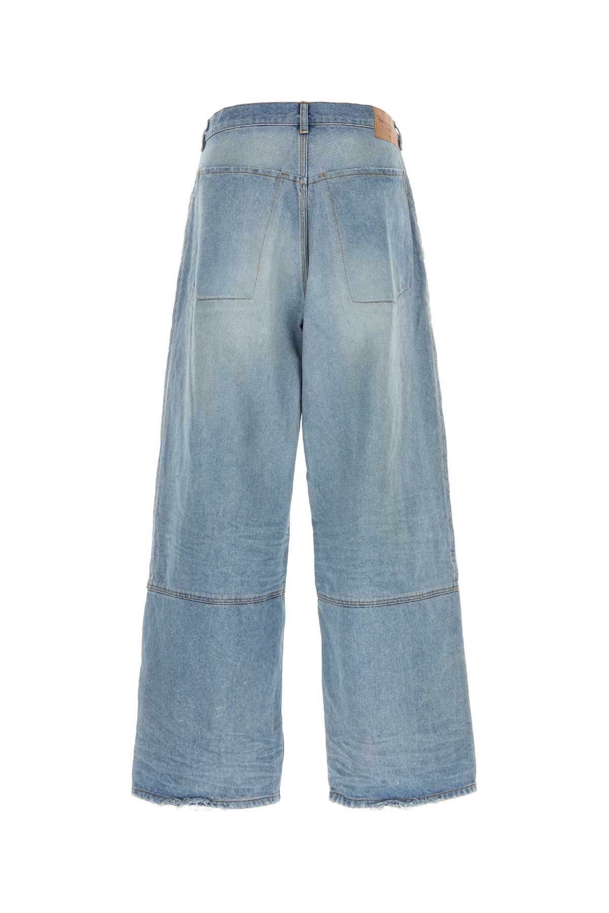 Balenciaga Men Denim Wide-Leg Jeans BALENCIAGA