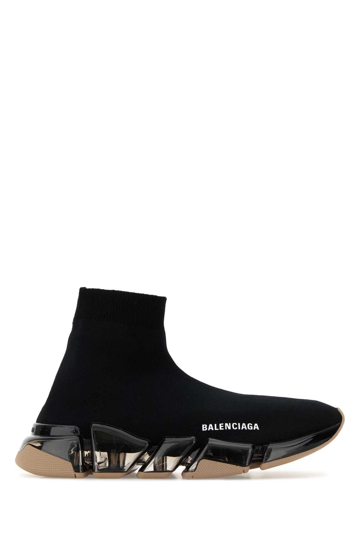 Balenciaga Women Black Stretch Fabric Speed 2.0 Sneakers BALENCIAGA
