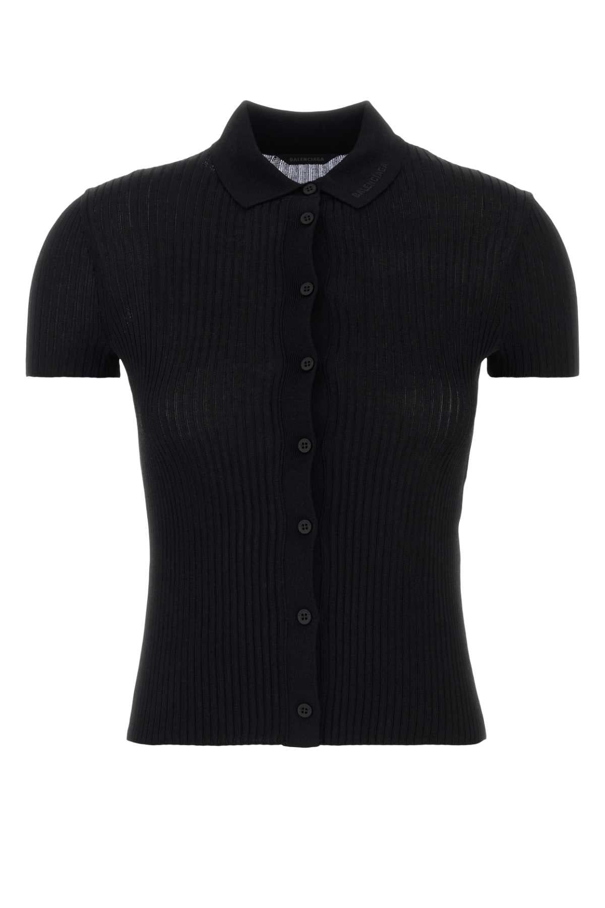 Balenciaga Women Black Viscose Blend Cardigan BALENCIAGA