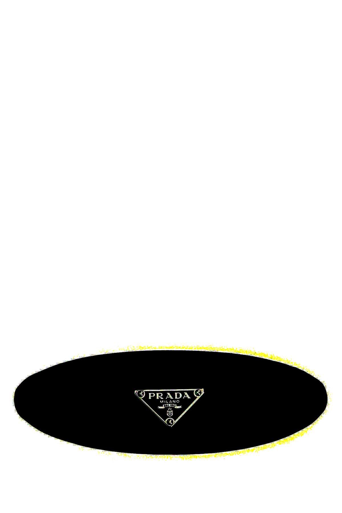 Prada Women Black Fabric Hair Clip PRADA