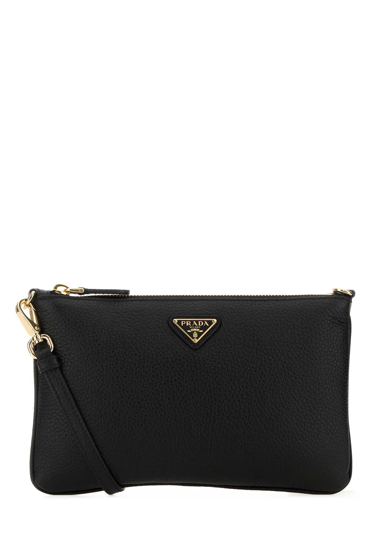 Prada Women Black Leather Crossbody Bag PRADA