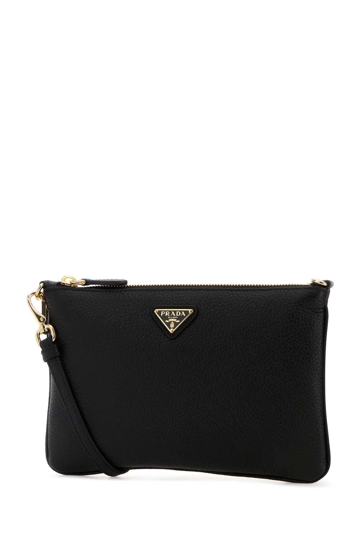 Prada Women Black Leather Crossbody Bag PRADA