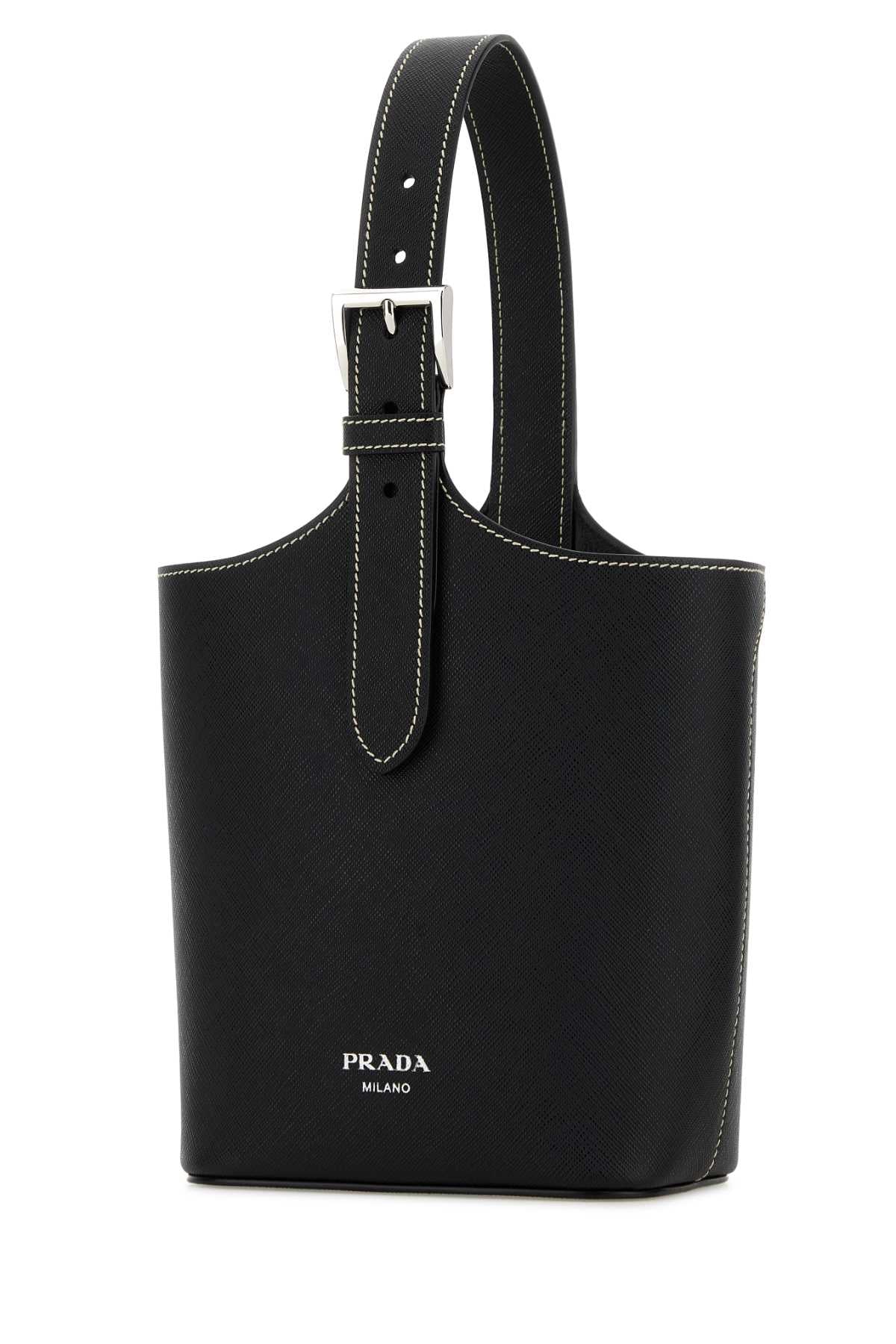 Prada Women Black Leather Shoulder Bag PRADA