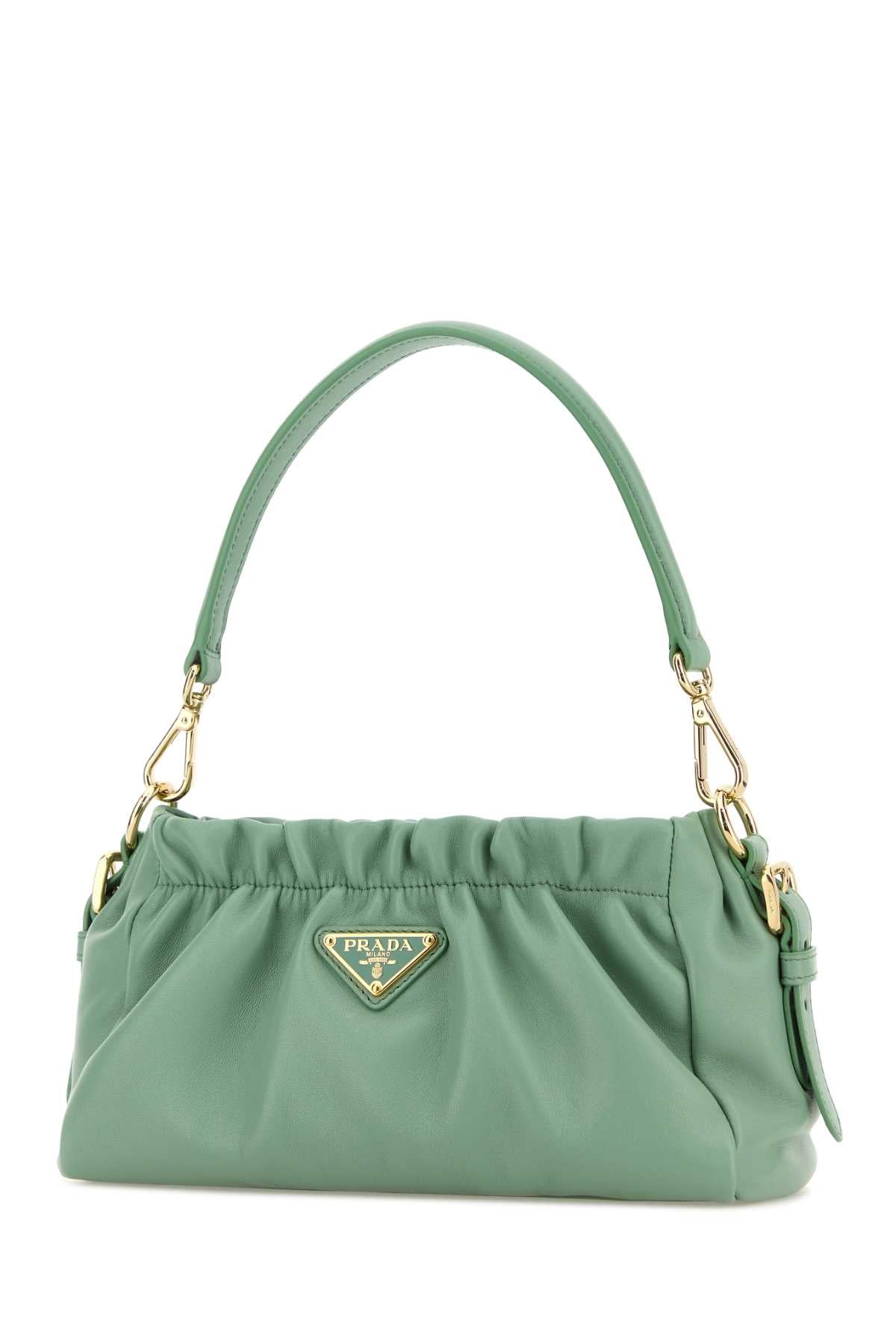 Prada Women Mint Green Nappa Leather Handbag PRADA