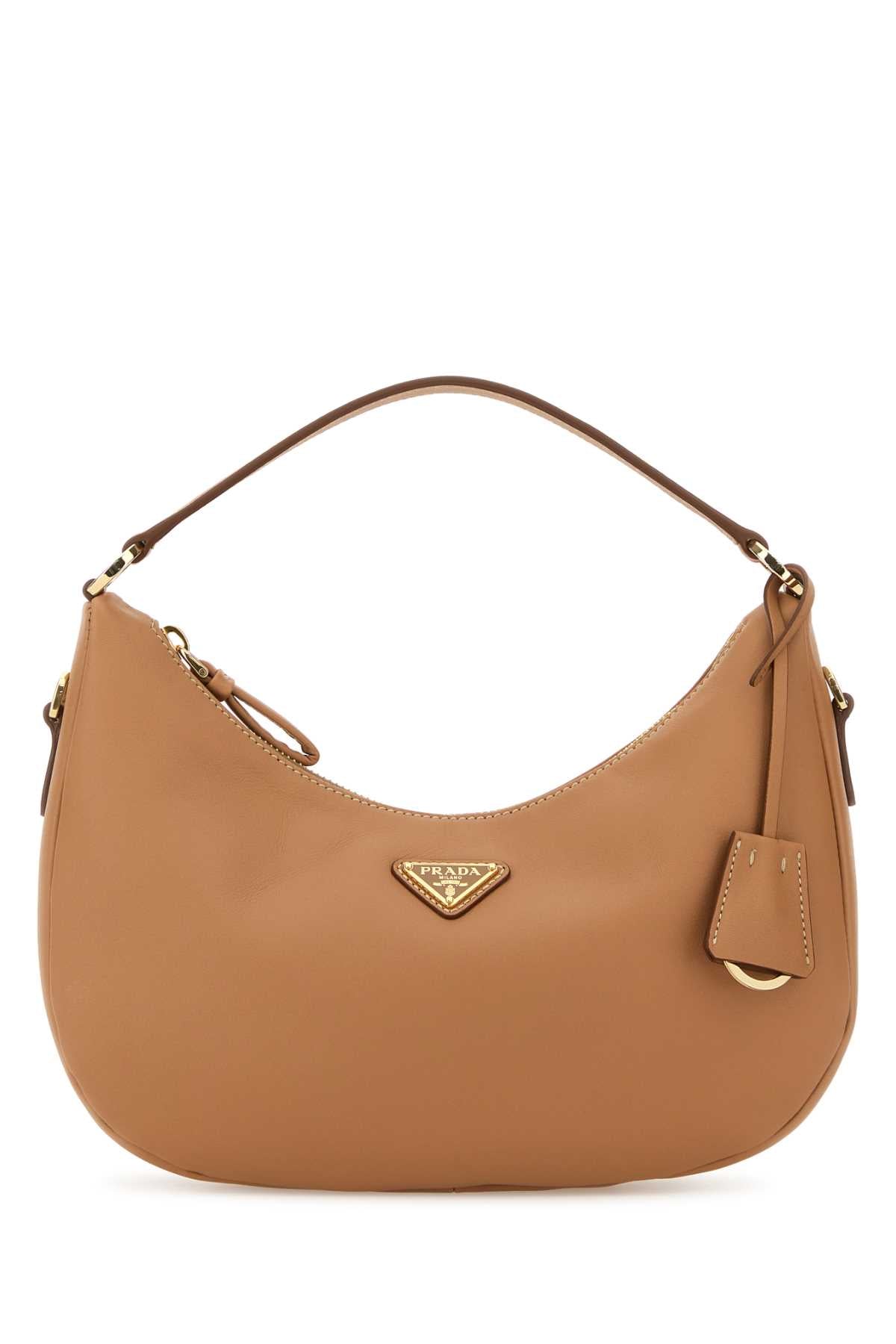 Prada Women Camel Leather Handbag PRADA