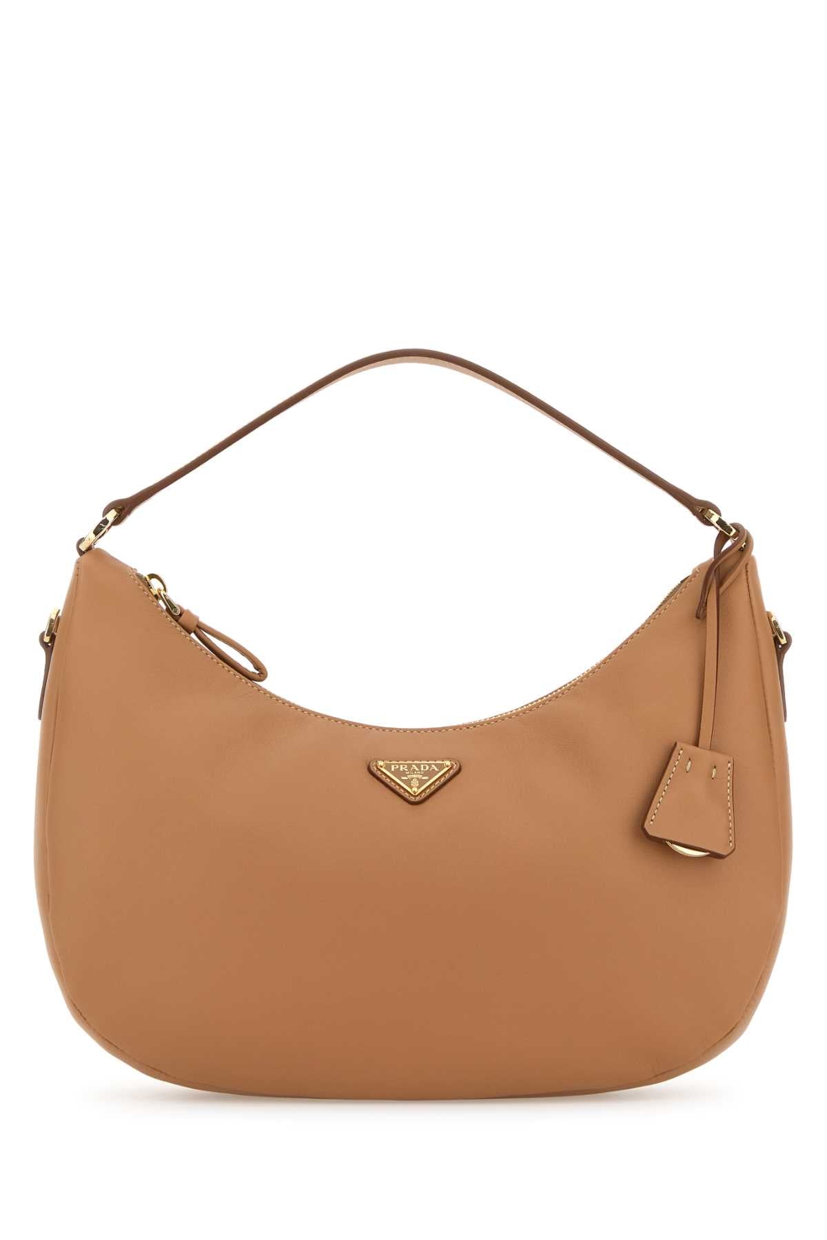 Prada Women Camel Leather Handbag PRADA