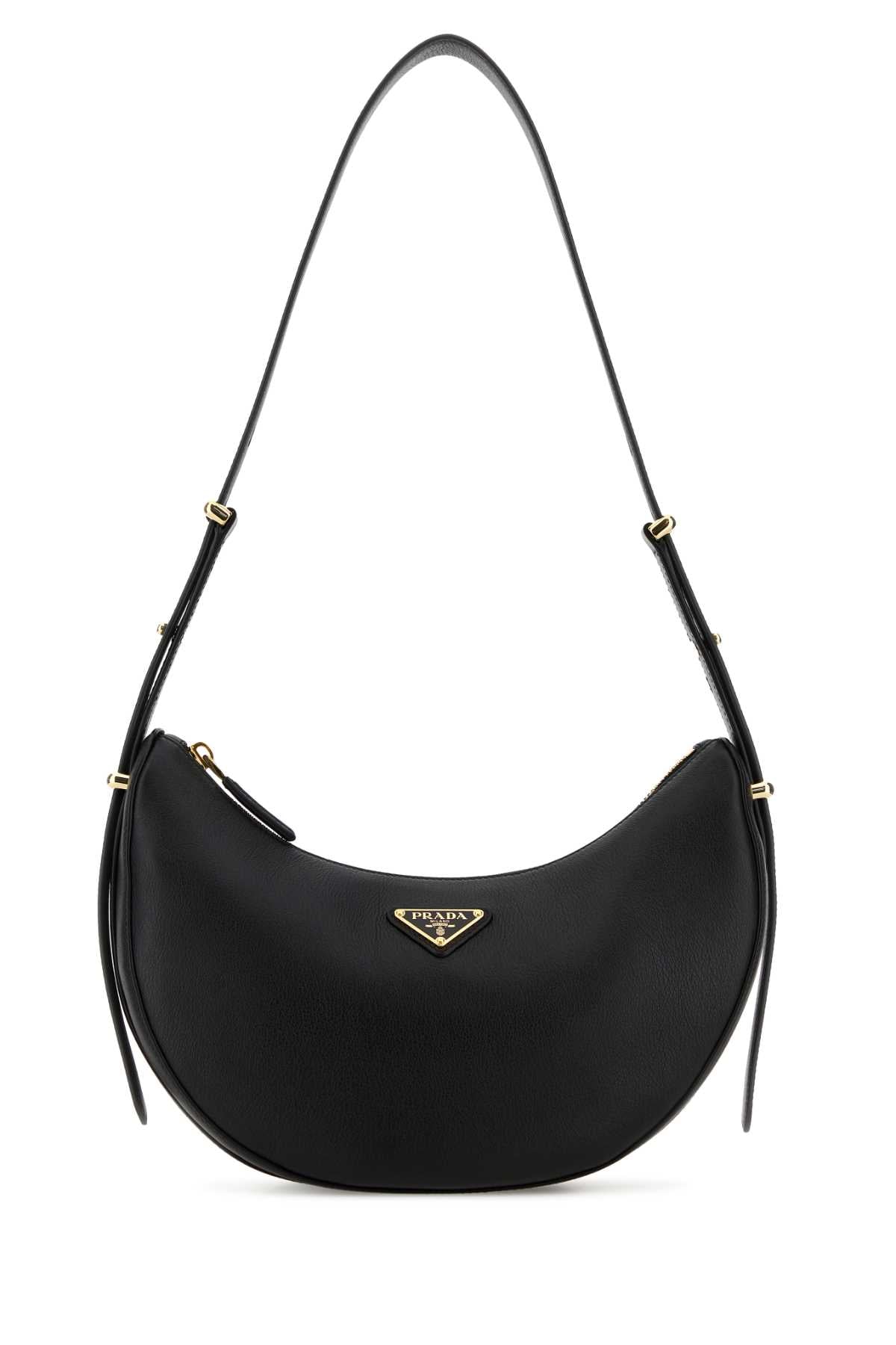Prada Women Black Leather Shoulder Bag