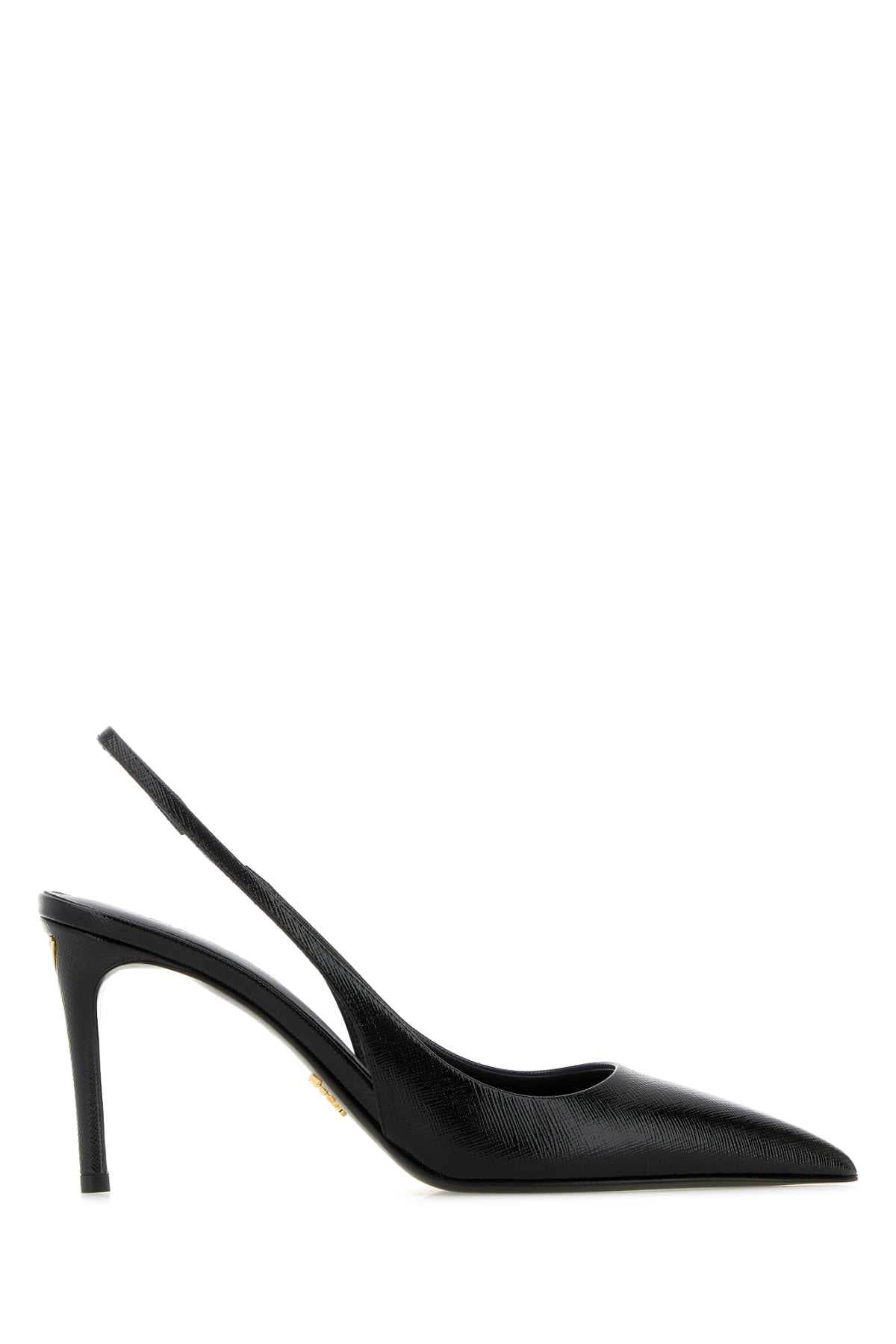 Prada Women Black Leather Pumps PRADA