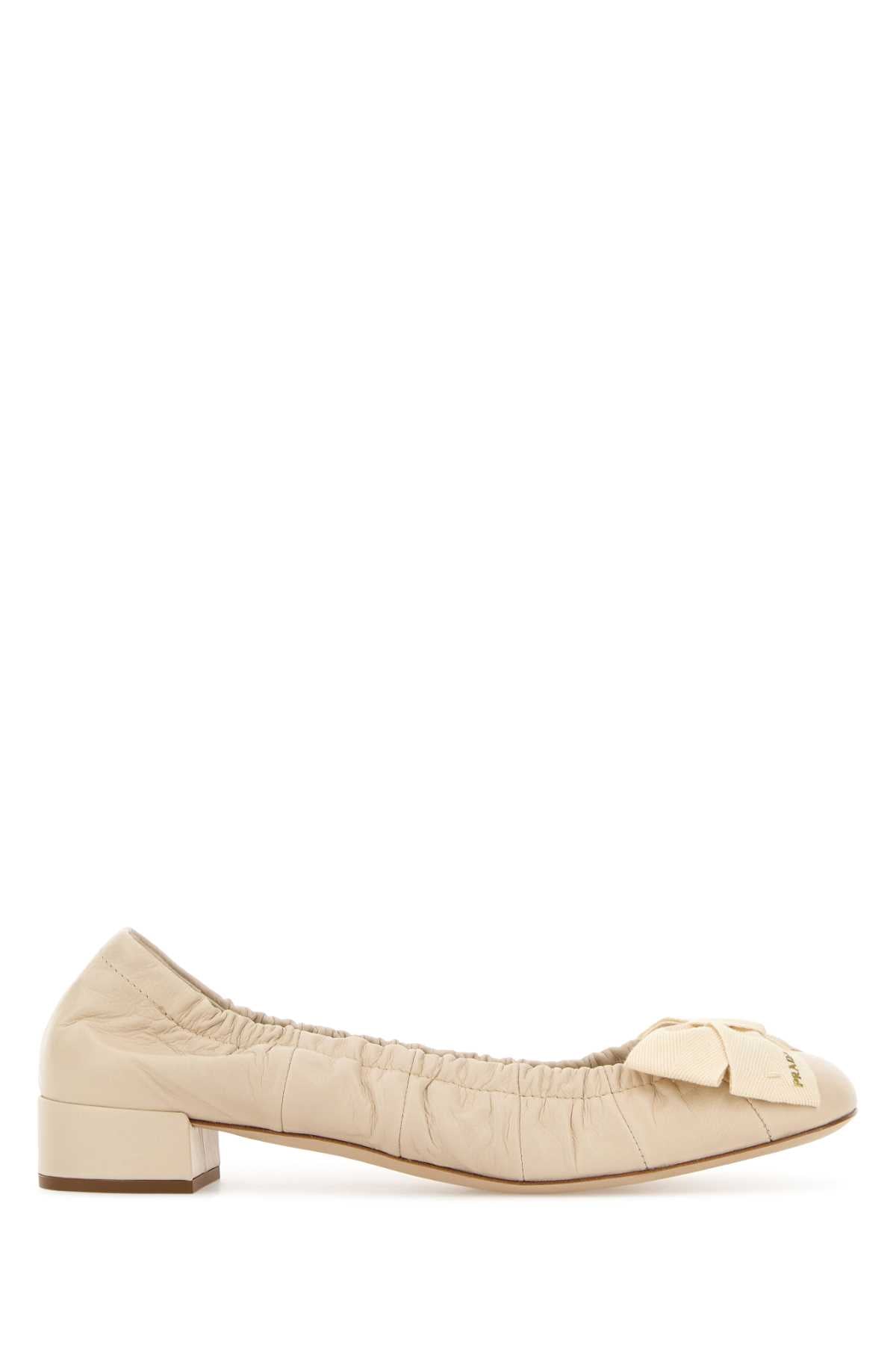 Prada Women Ivory Leather Pumps PRADA