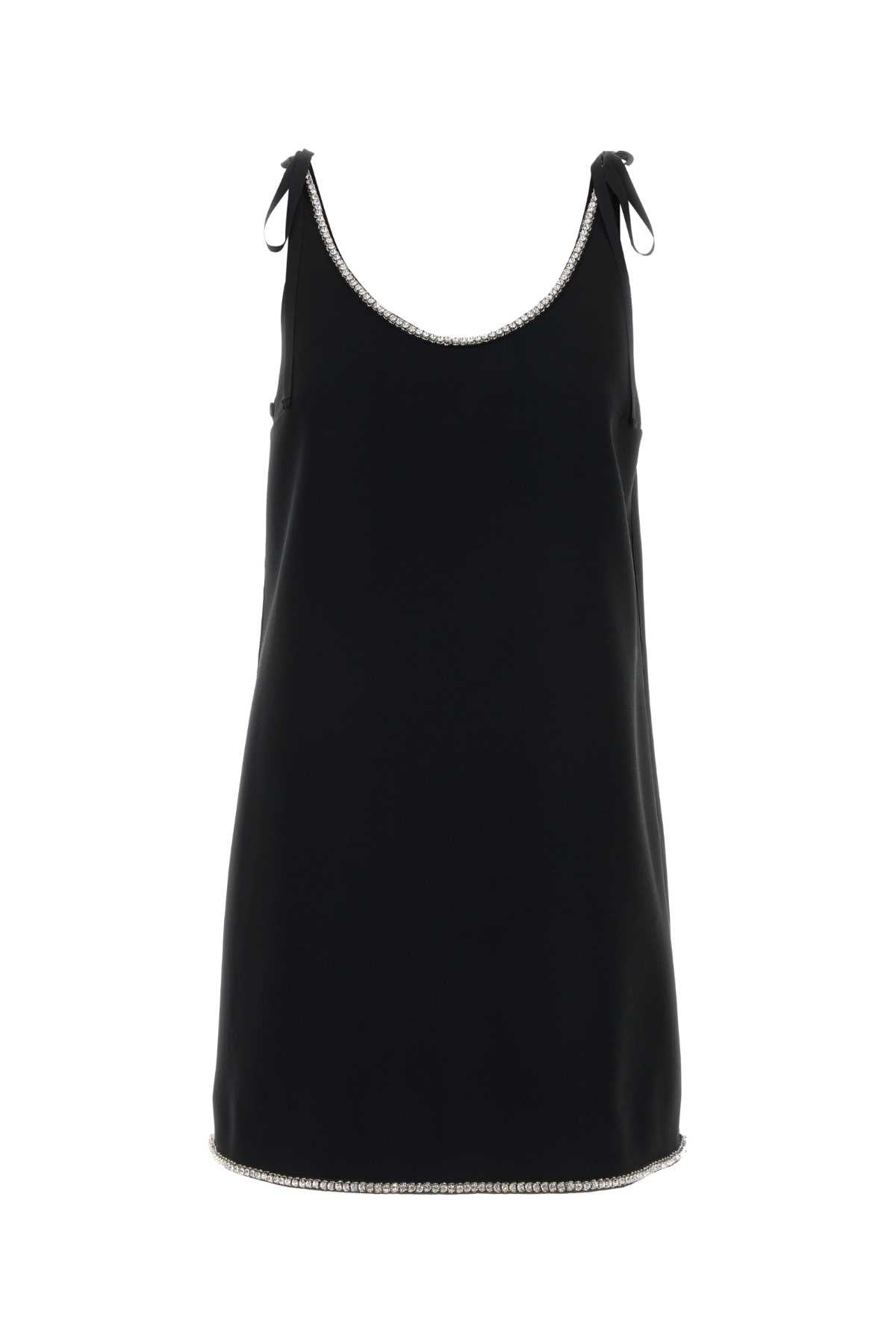 Prada Women Black Sable Mini Dress PRADA