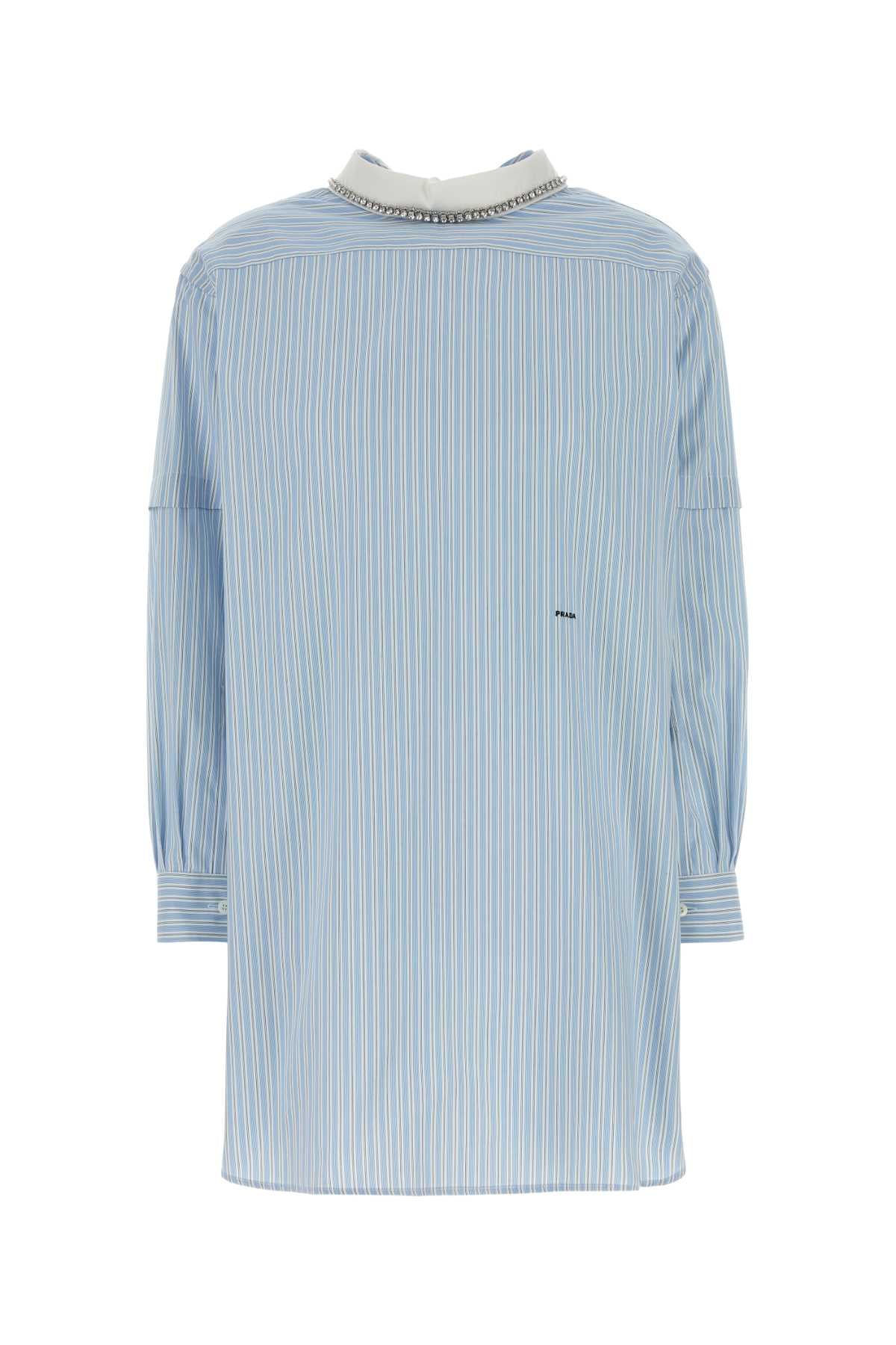 Prada Women Embroidered Poplin Blouse PRADA