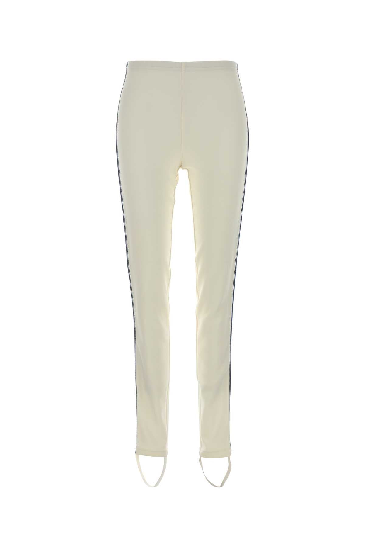 Prada Women Ivory Polyester Leggings PRADA