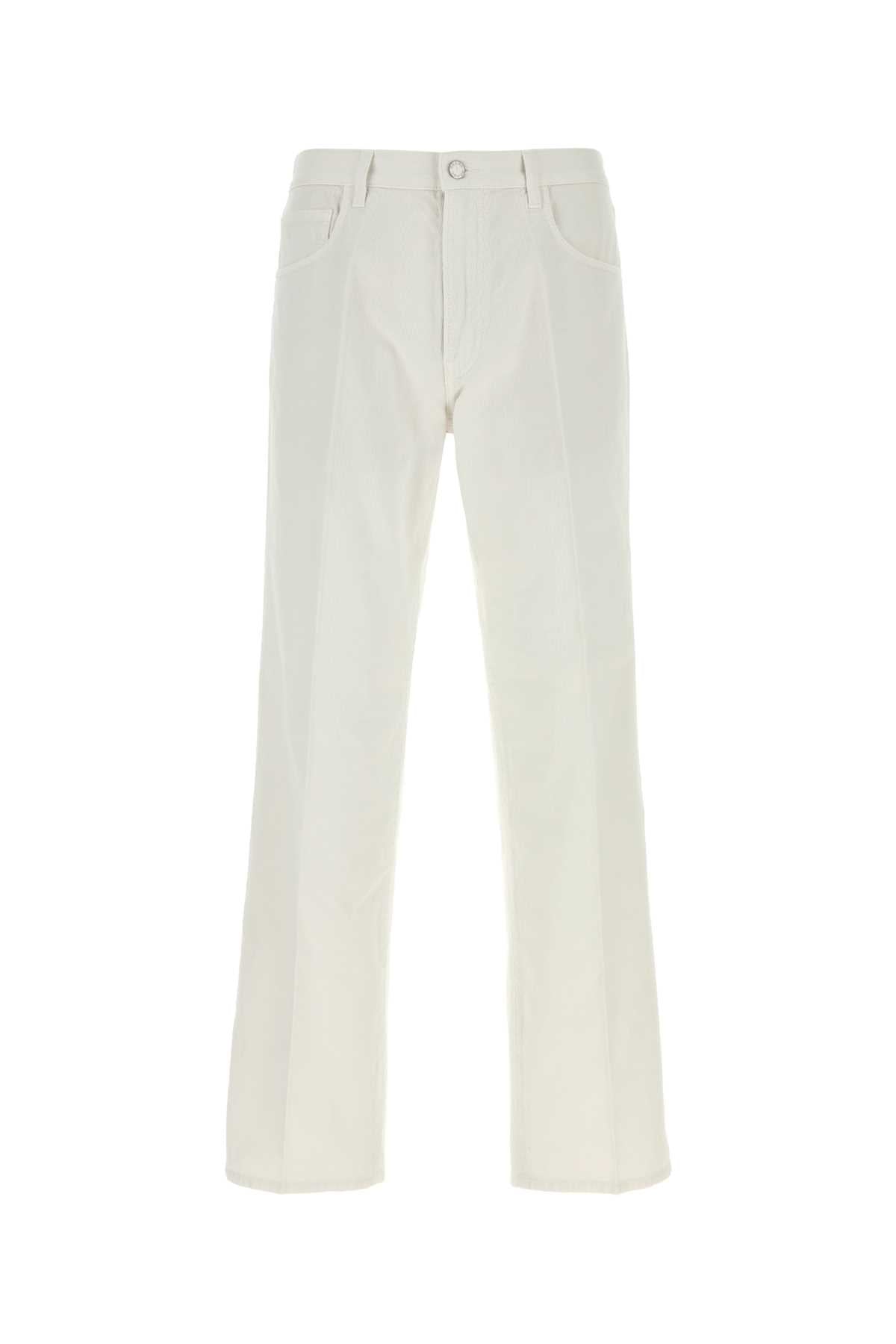 Prada Men Chalk Cotton Pant PRADA