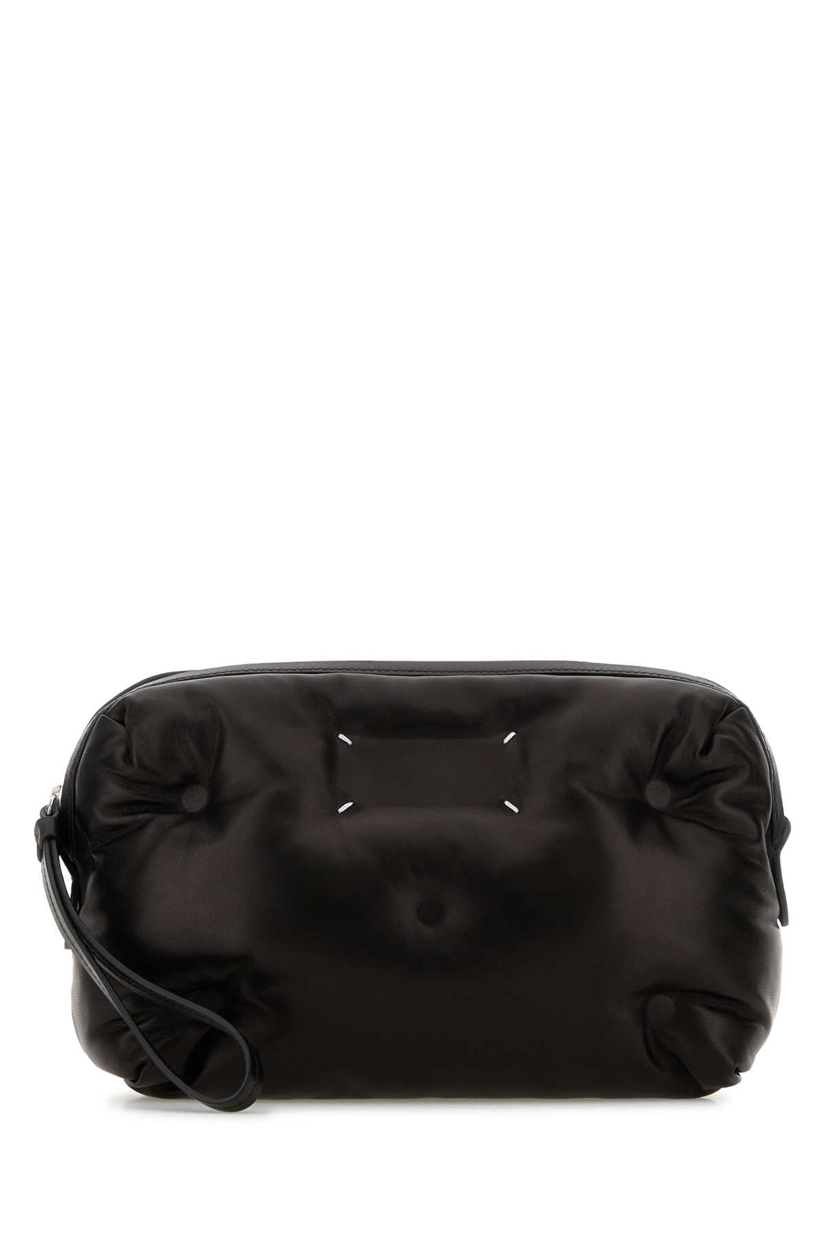 Maison Margiela Men Black Nappa Leather Glam Slam Clutch MAISON MARGIELA