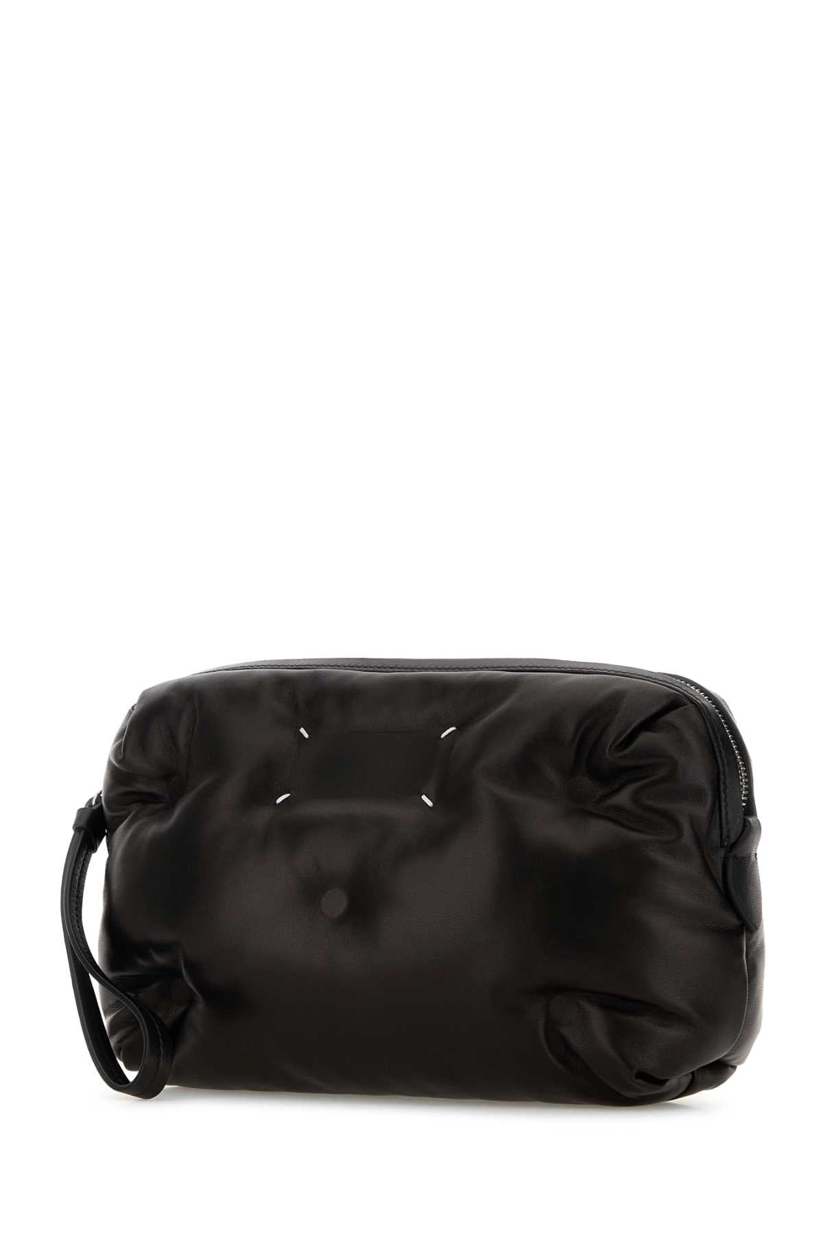 Maison Margiela Men Black Nappa Leather Glam Slam Clutch MAISON MARGIELA