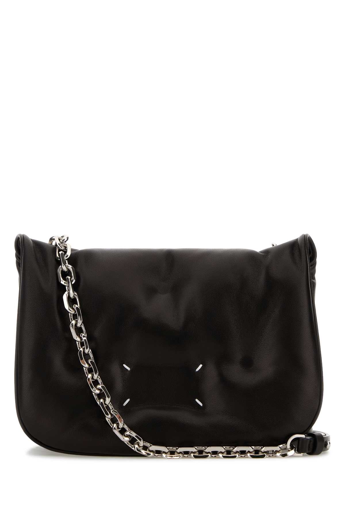 Maison Margiela Men Black Leather Crossbody Bag MAISON MARGIELA