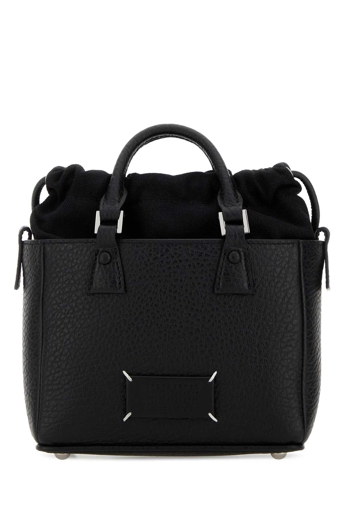 Maison Margiela Men Black Leather 5Ac Handbag MAISON MARGIELA
