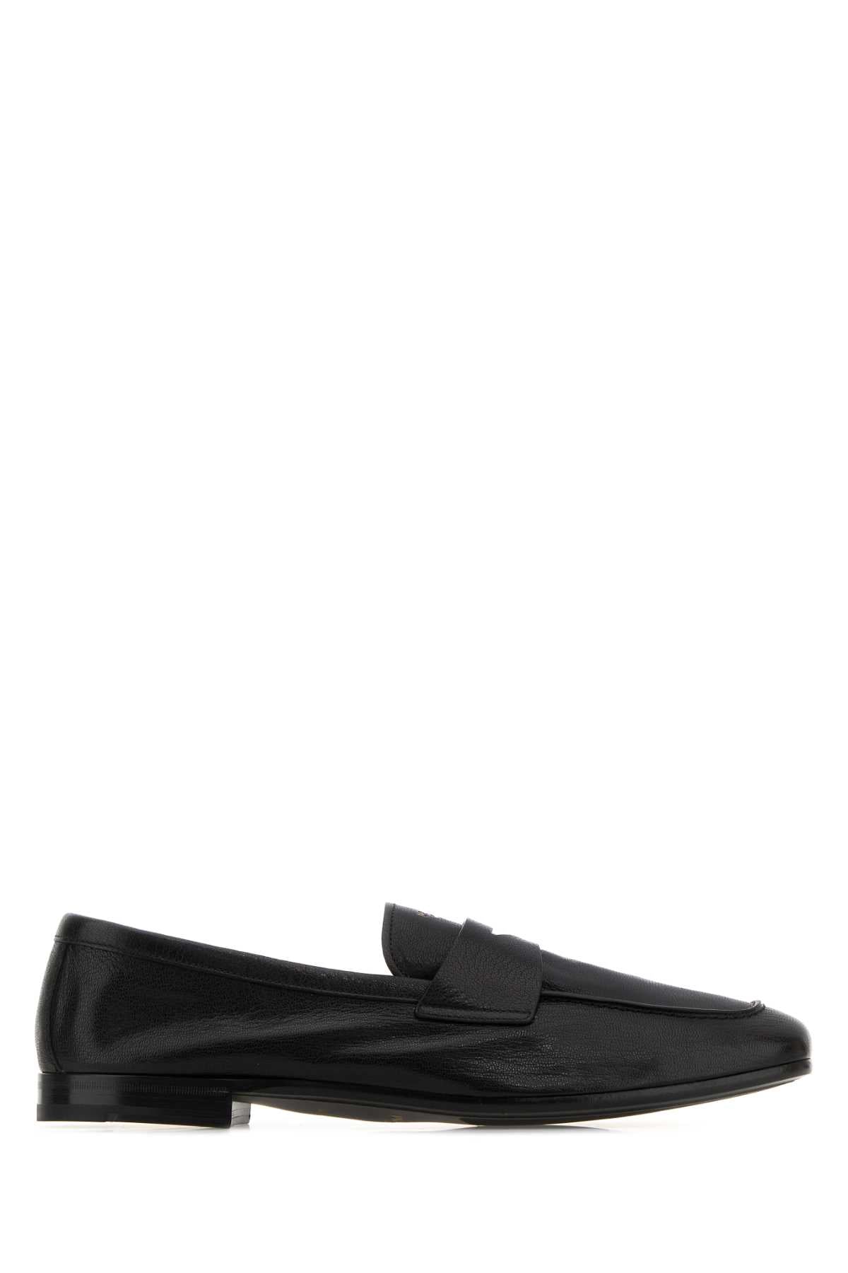 Prada Men Black Leather Loafers PRADA