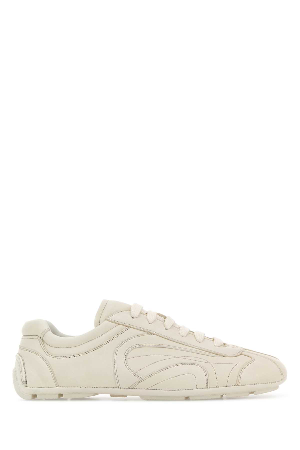 Prada Men Ivory Nappa Leather Montecarlo Re-Edition 2005 Sneakers PRADA