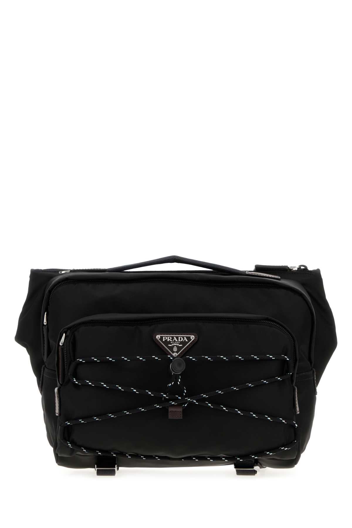 Prada Men Black Re-Nylon Prada Speedrock Belt Bag PRADA