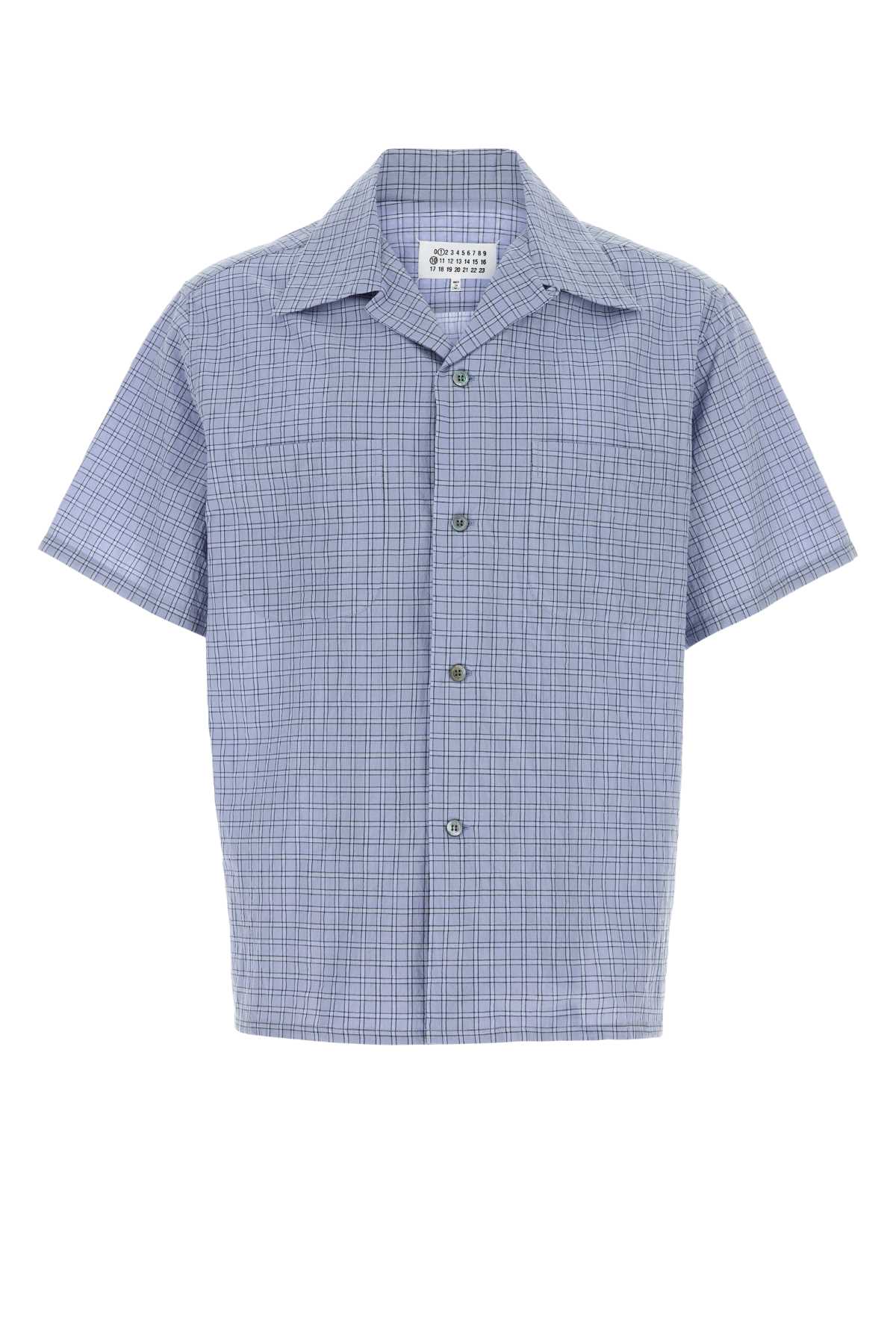 Maison Margiela Men Embroidered Stretch Cotton Shirt MAISON MARGIELA