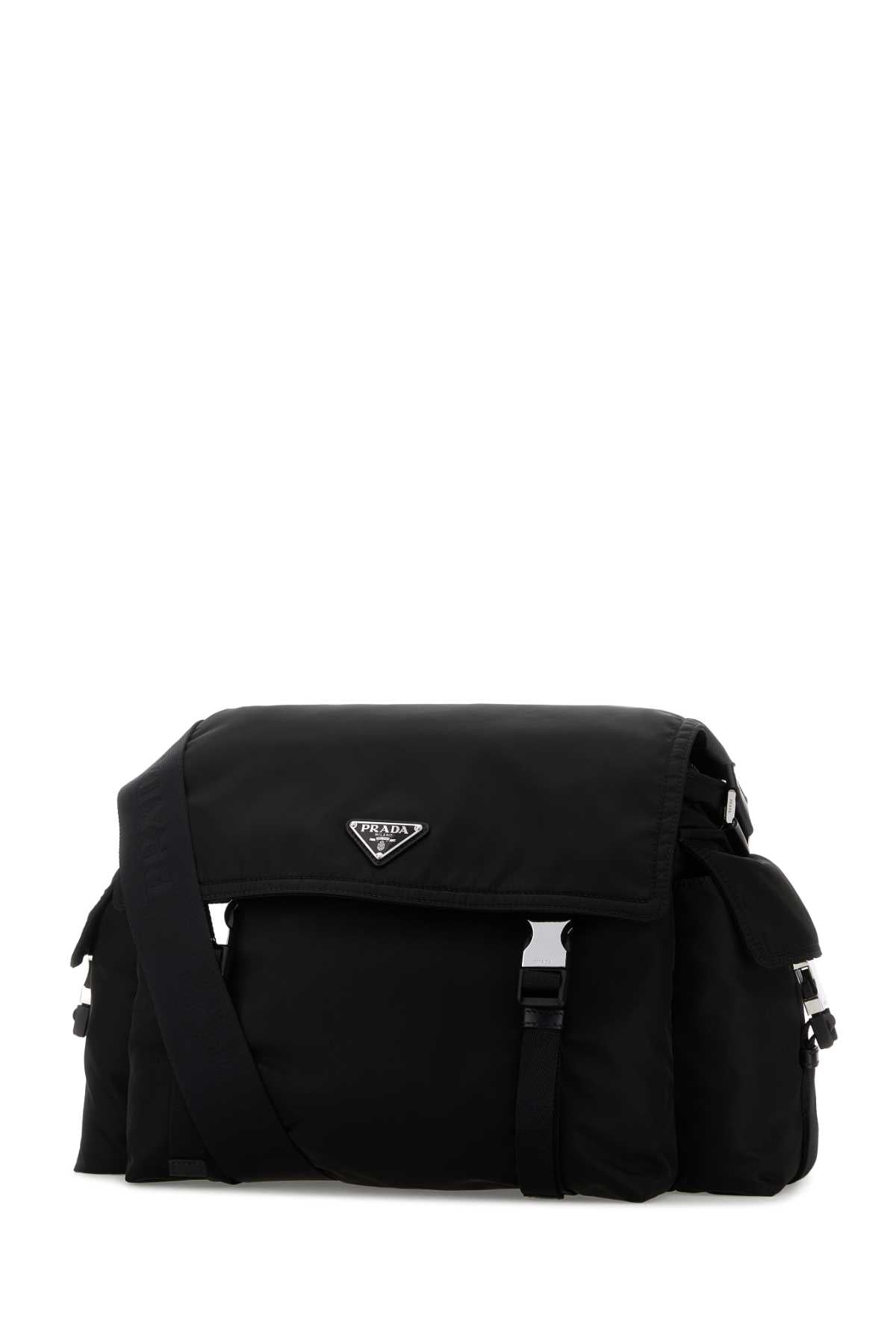 Prada Men Black Re-Nylon Prada Explore Shoulder Bag PRADA