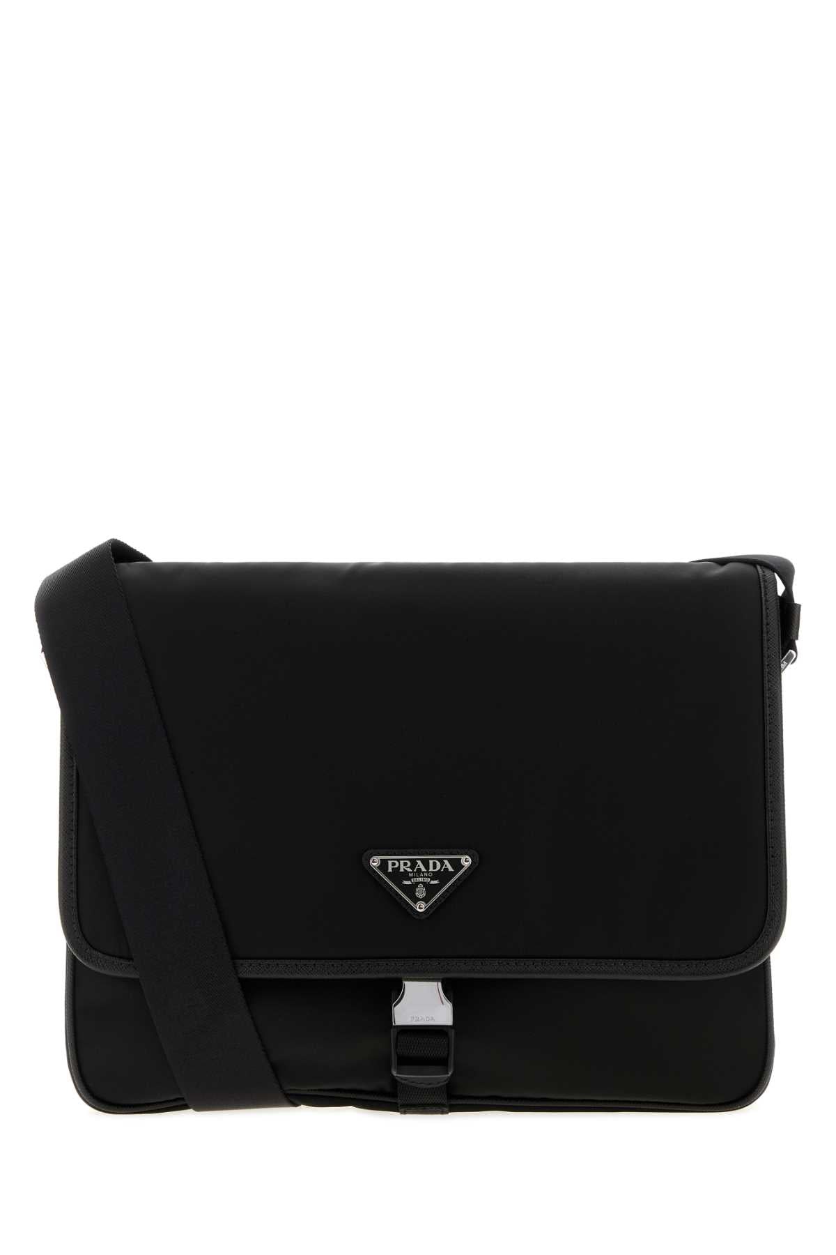 Prada Men Black Canvas Shopping Bag PRADA