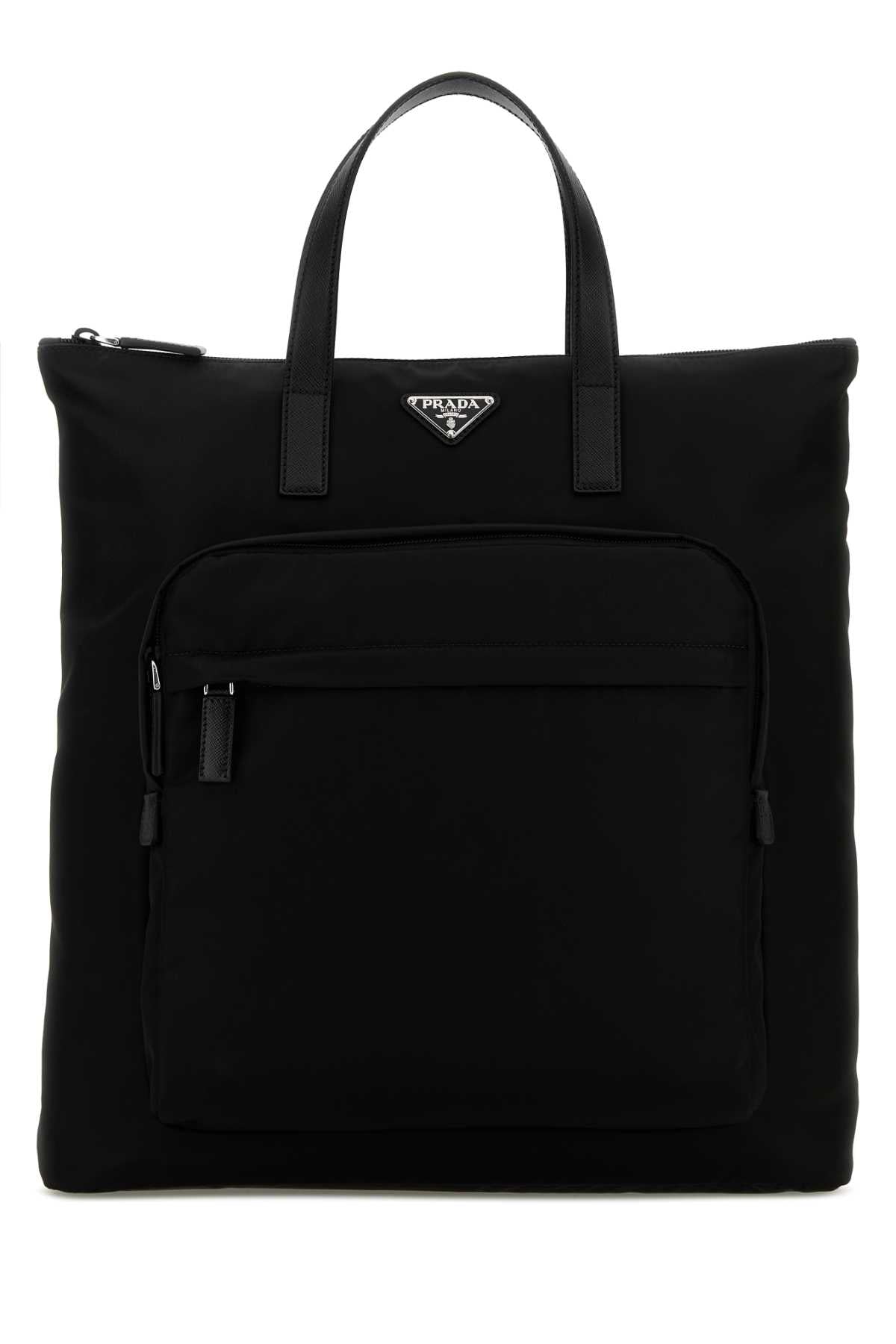 Prada Men Black Re-Nylon Shopping Bag PRADA