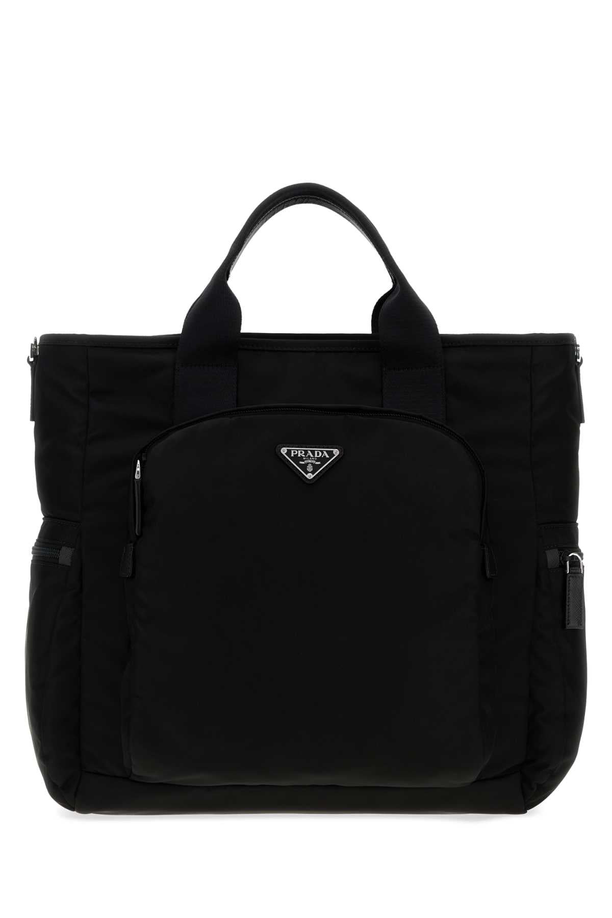 Prada Men Black Fabric Shopping Bag PRADA