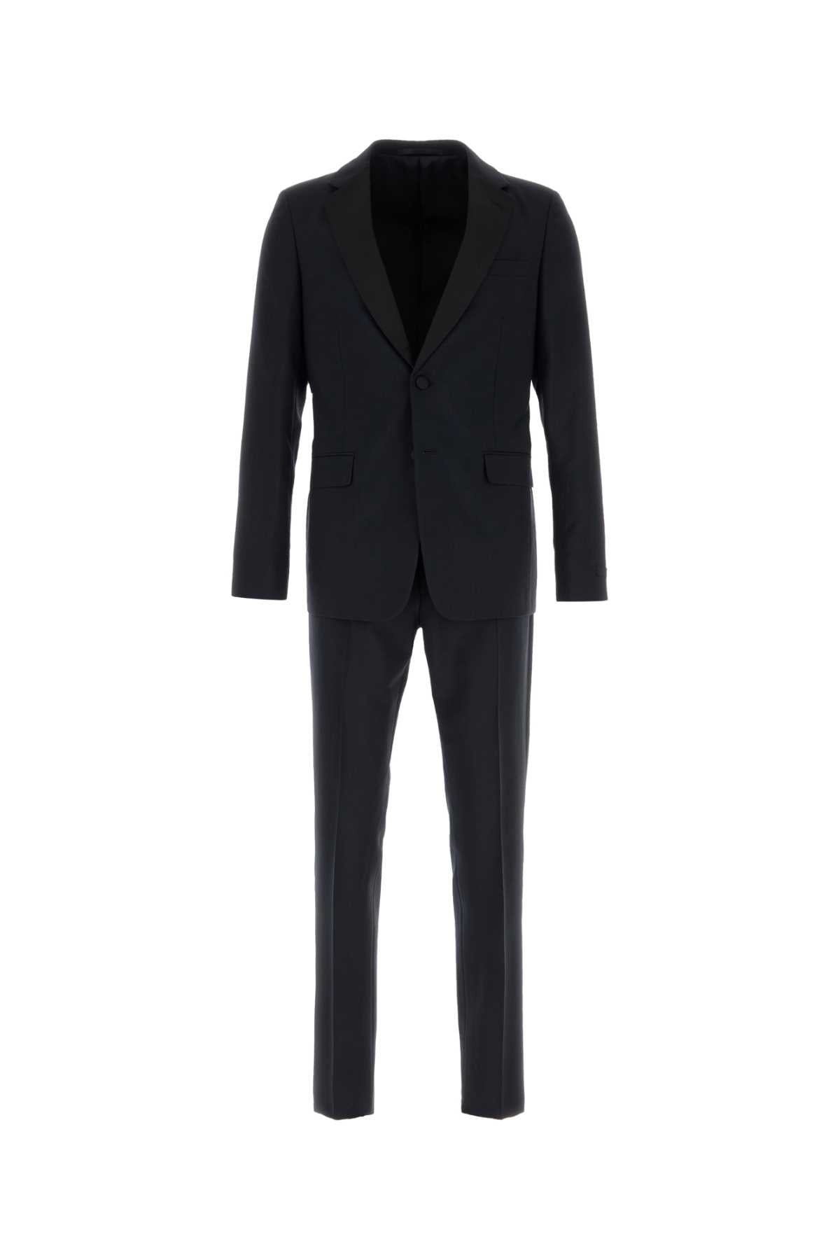 Prada Men Midnight Blue Wool Blend Suit PRADA