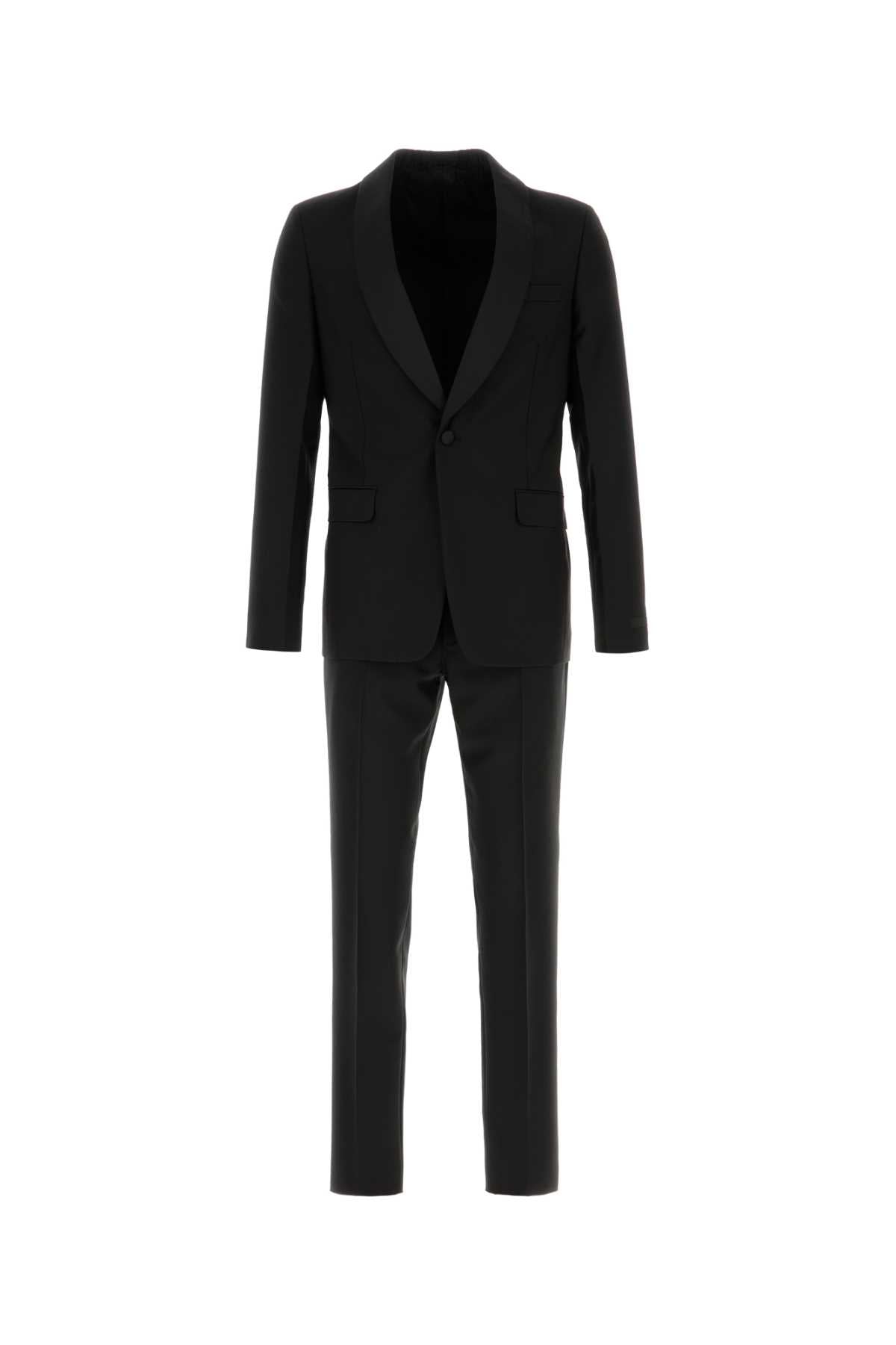 Prada Men Black Wool Blend Suit PRADA