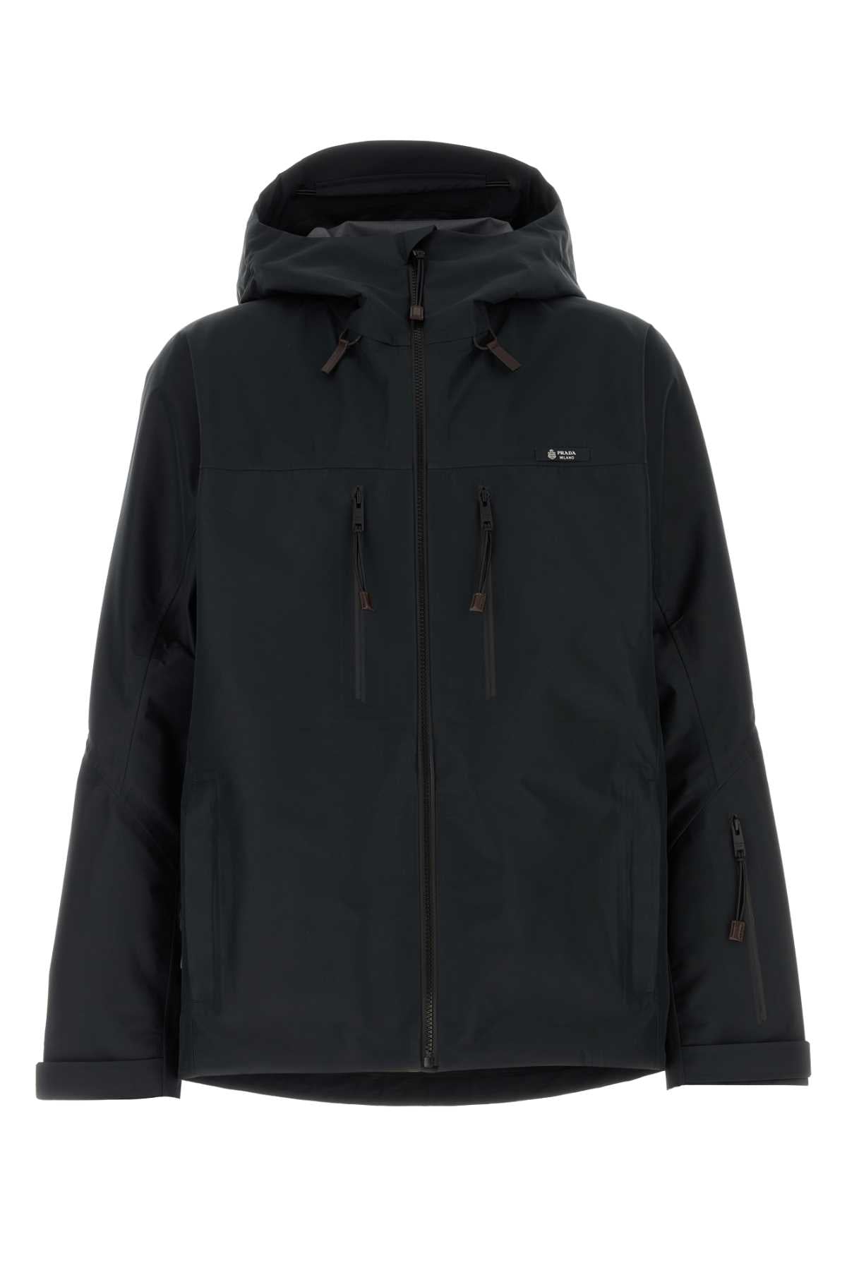 Prada Men Black Polyester Windbreaker PRADA