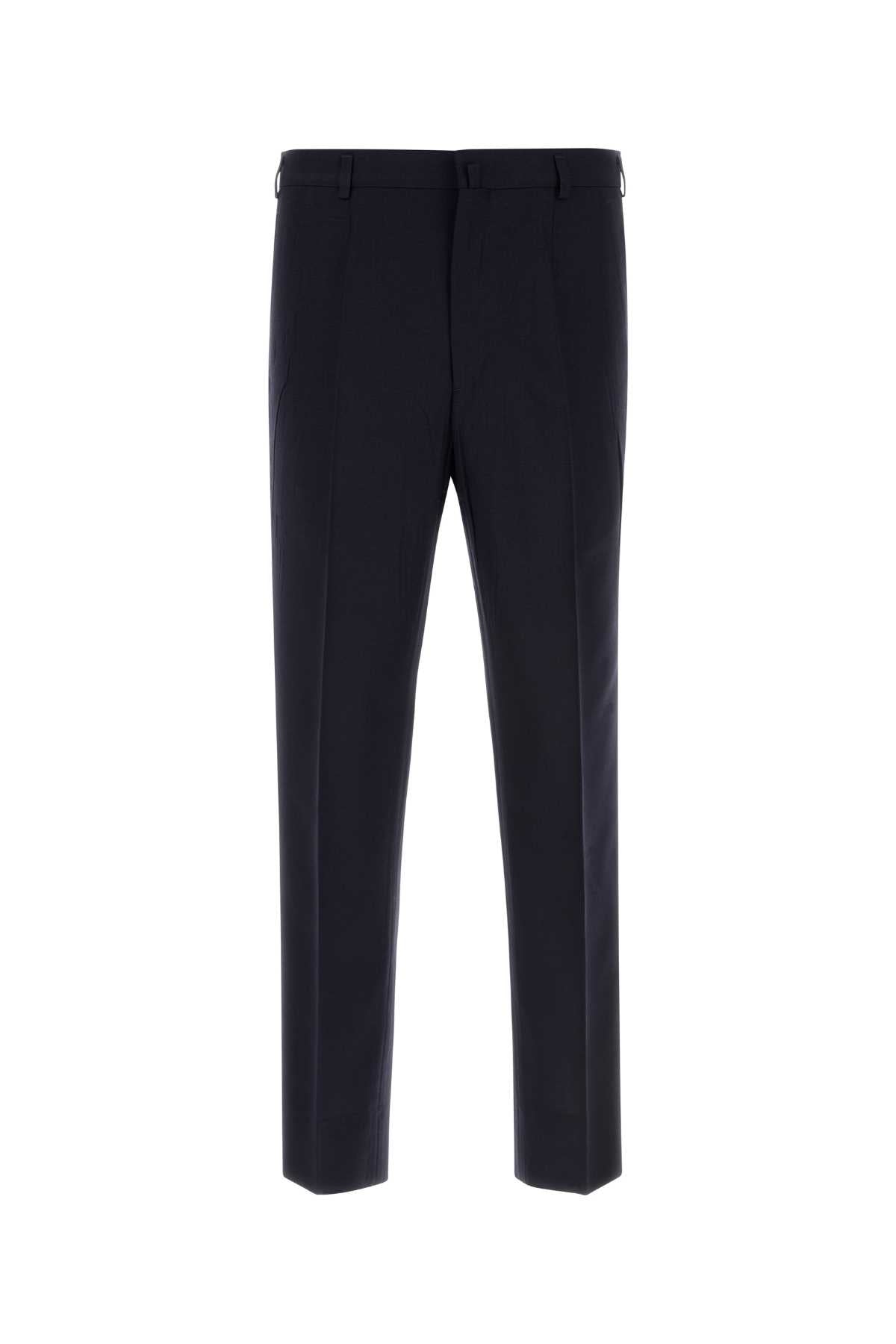 Prada Men Midnight Blue Wool Pant PRADA