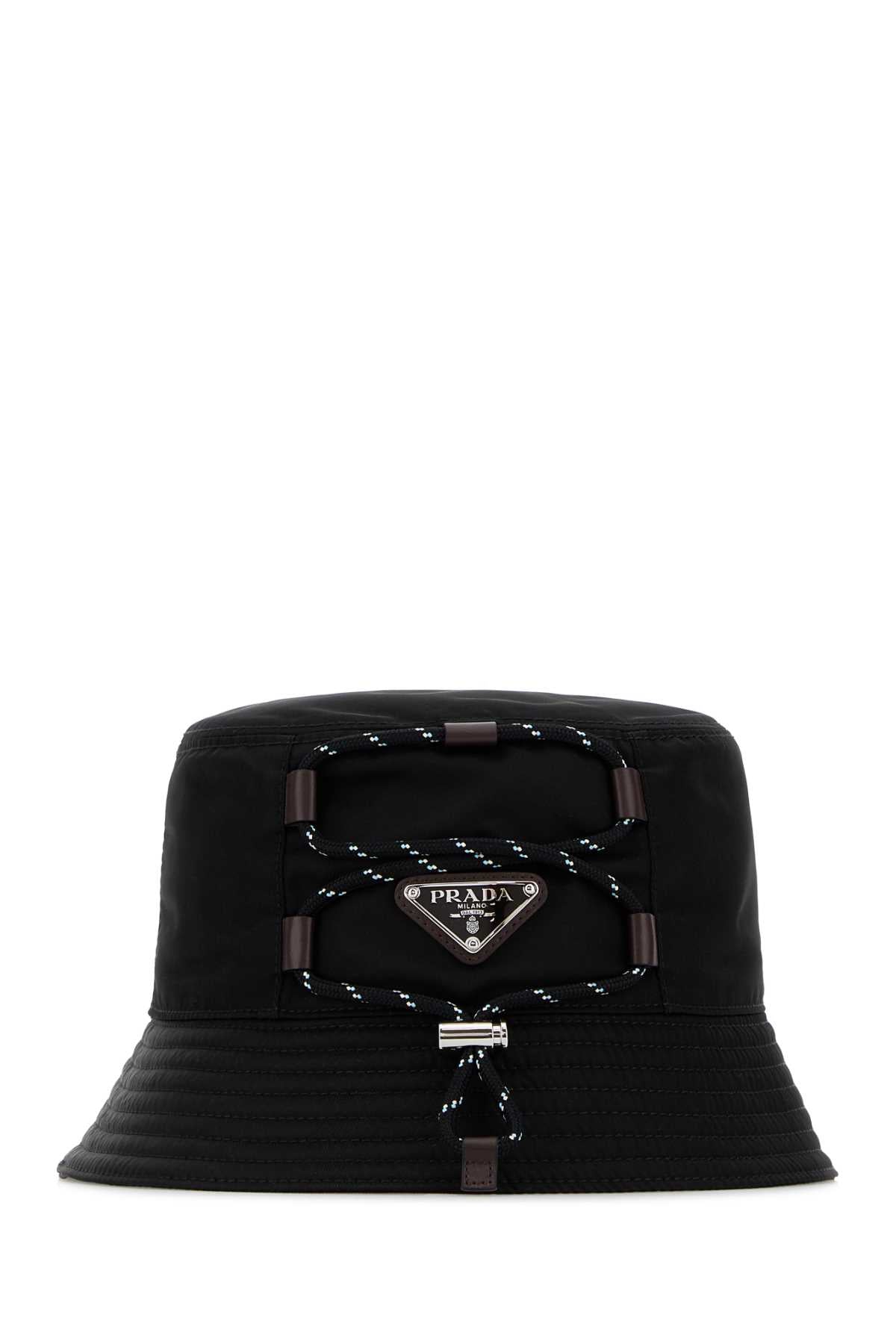 Prada Men Black Re-Nylon Bucket Hat PRADA