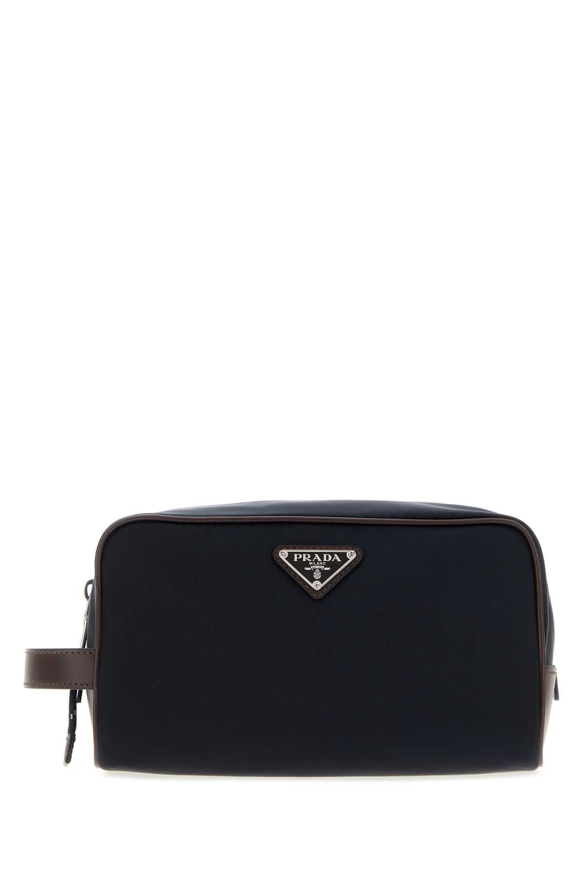 Prada Men Navy Blue Re-Nylon Prada Speedrock Beauty Case PRADA