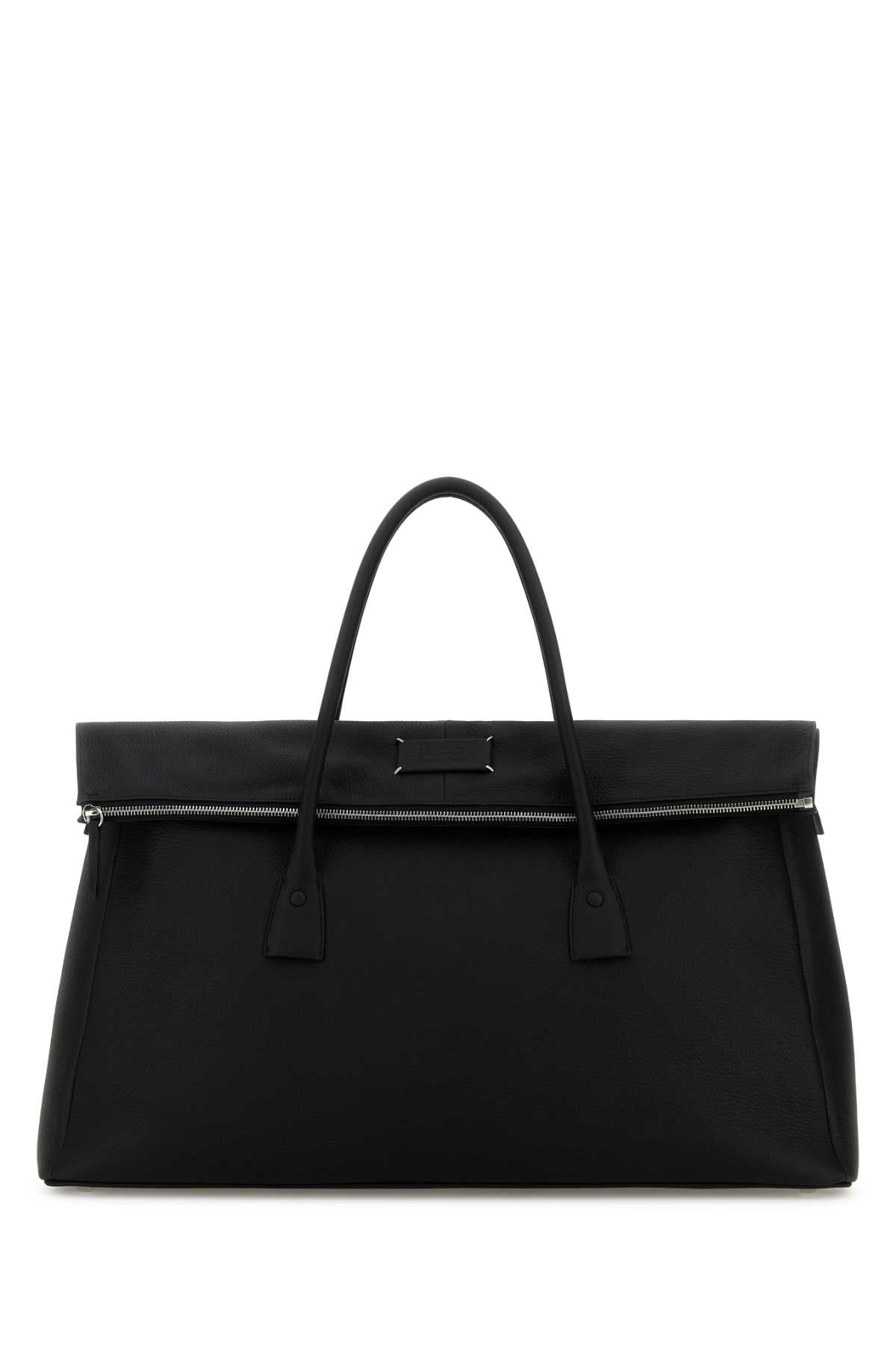 Maison Margiela Women Black Leather 5Ac Travel Bag MAISON MARGIELA