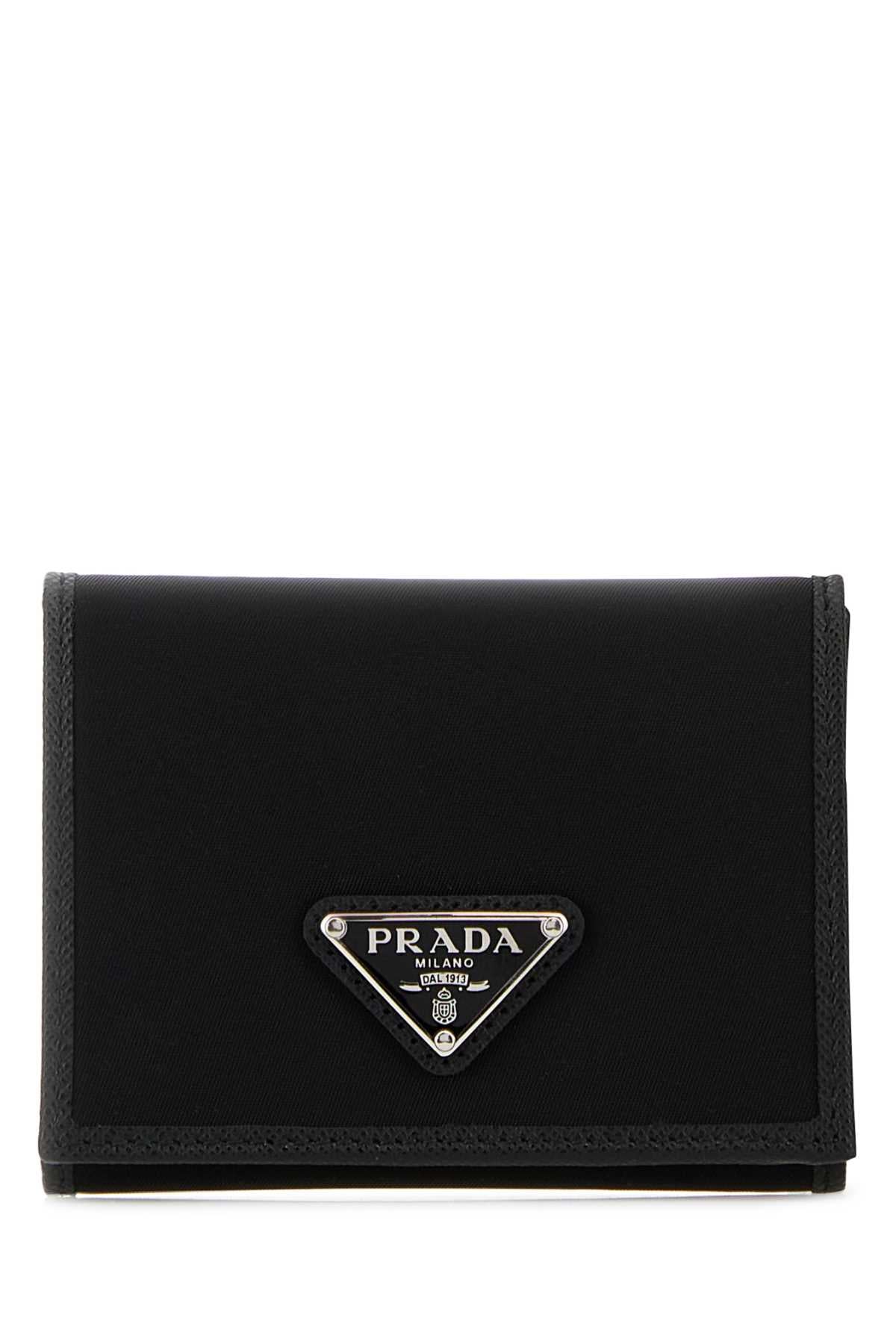 Prada Men Black Fabric Wallet PRADA