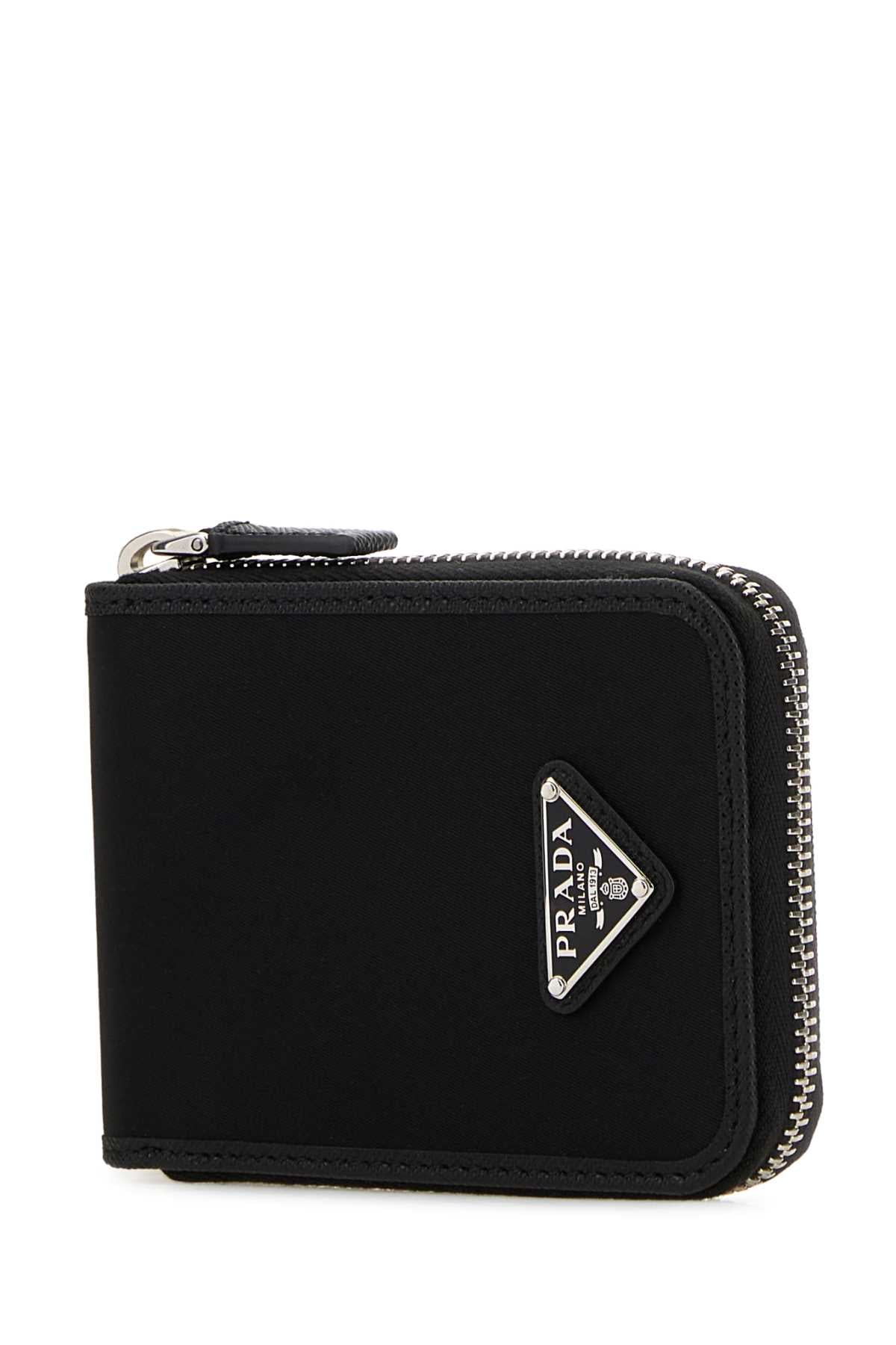 Prada Men Black Fabric Wallet PRADA