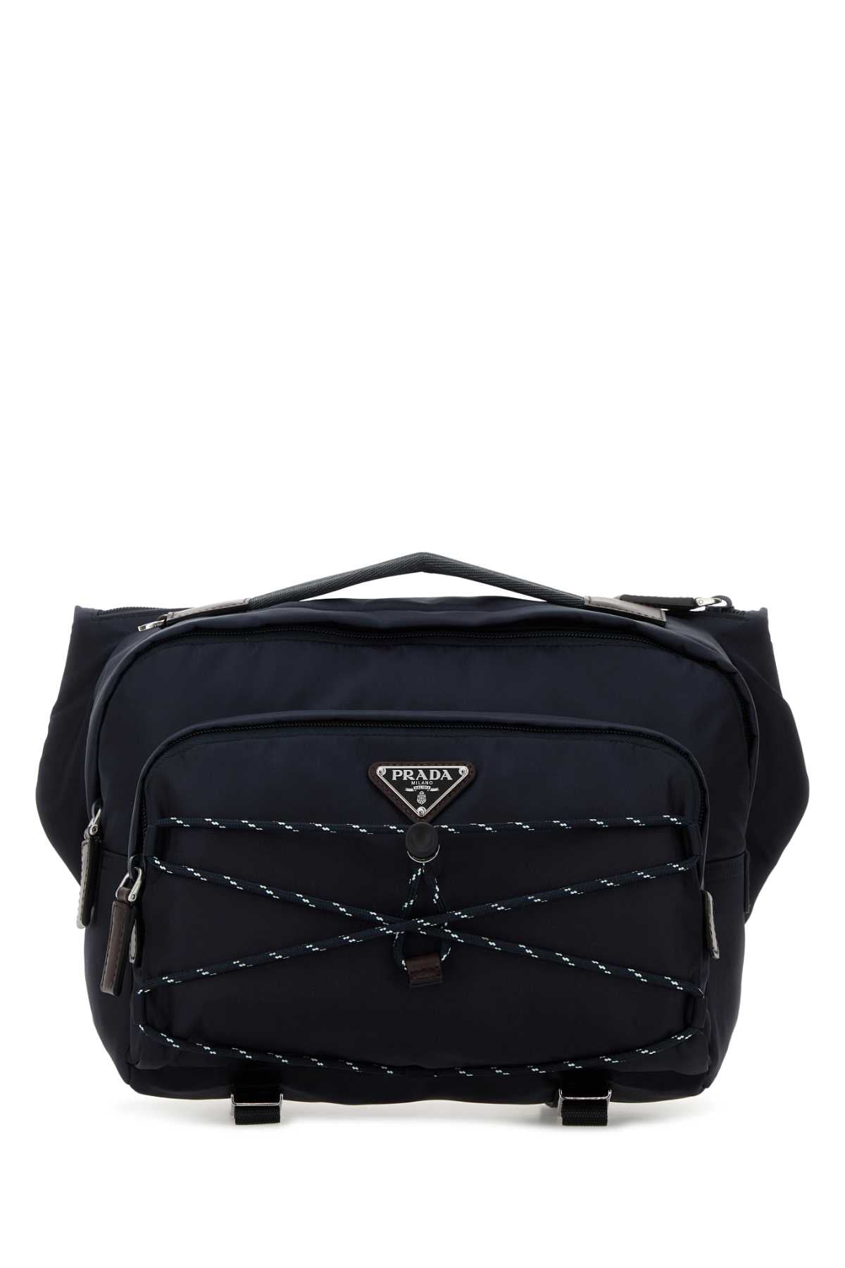 Prada Men Dark Blue Re-Nylon Prada Speedrock Belt Bag PRADA