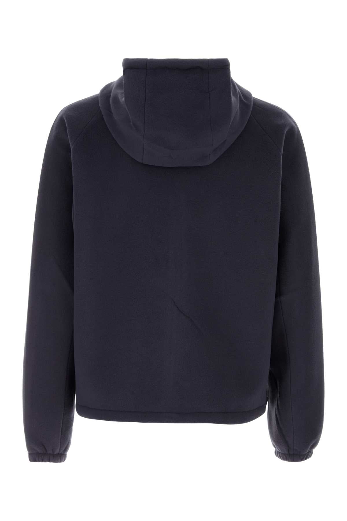 Prada Men Navy Blue Pile Jacket PRADA