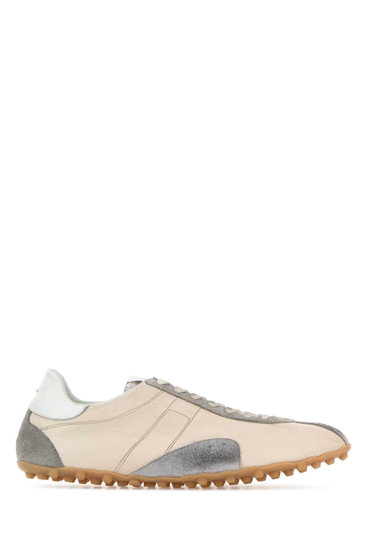 Maison Margiela Men Two-Tone Leather And Suede Sprinters Sneakers MAISON MARGIELA