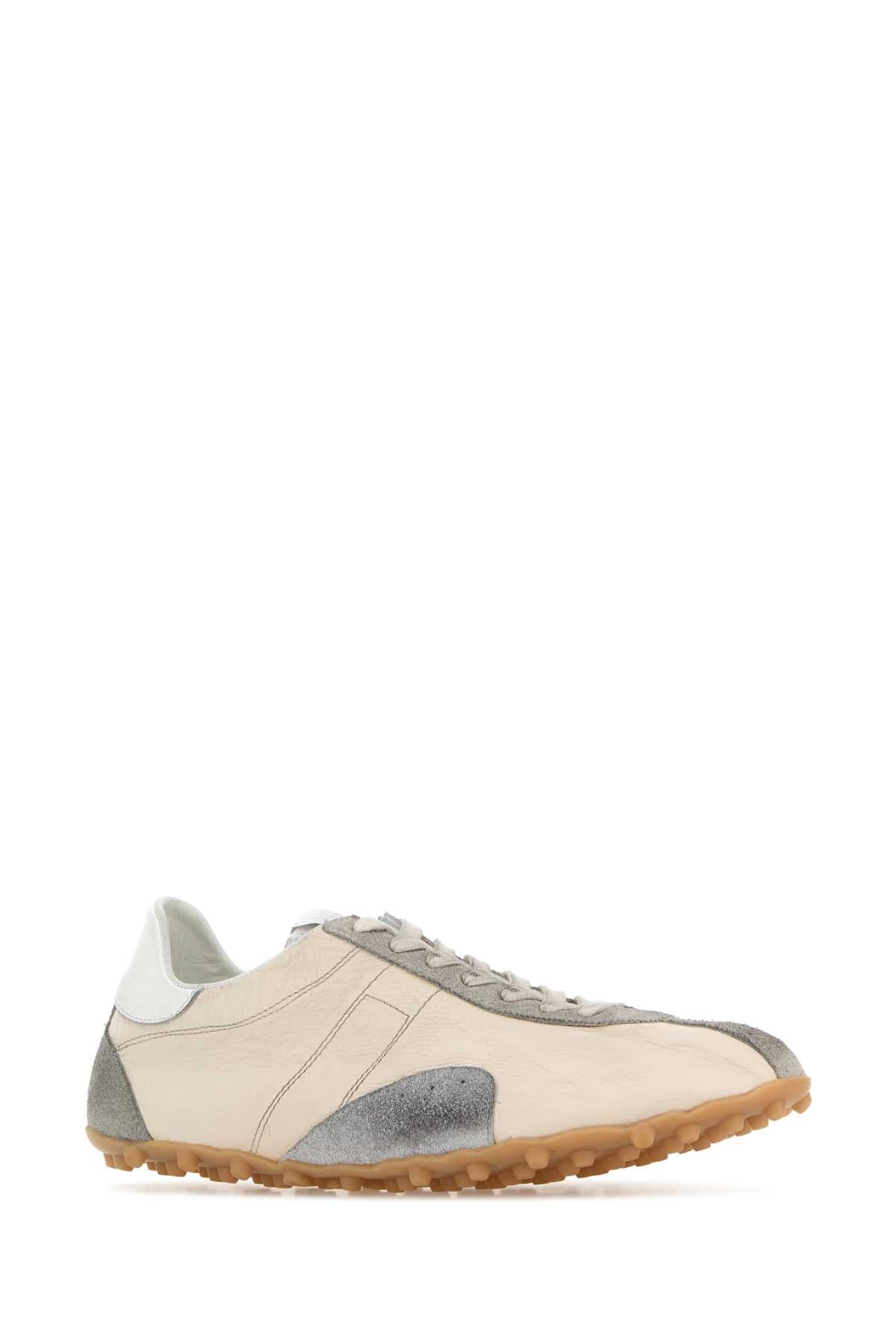 Maison Margiela Men Two-Tone Leather And Suede Sprinters Sneakers MAISON MARGIELA