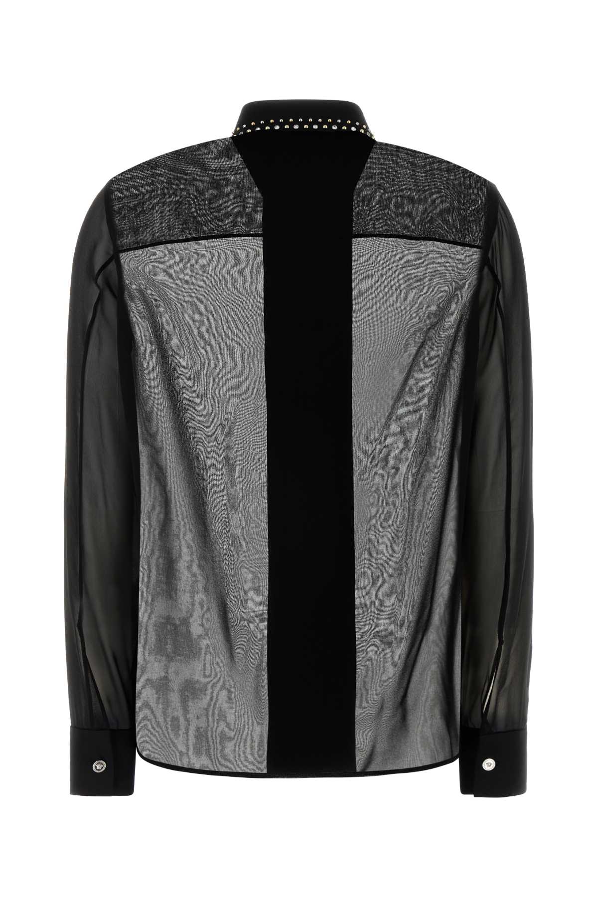 Versace Women Black Silk Shirt VERSACE