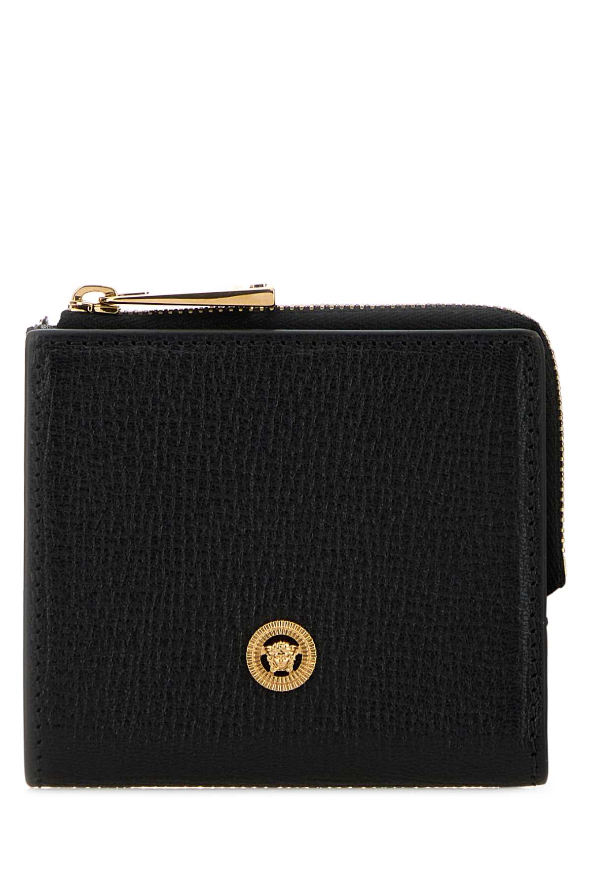 Versace Men Black Leather Wallet VERSACE