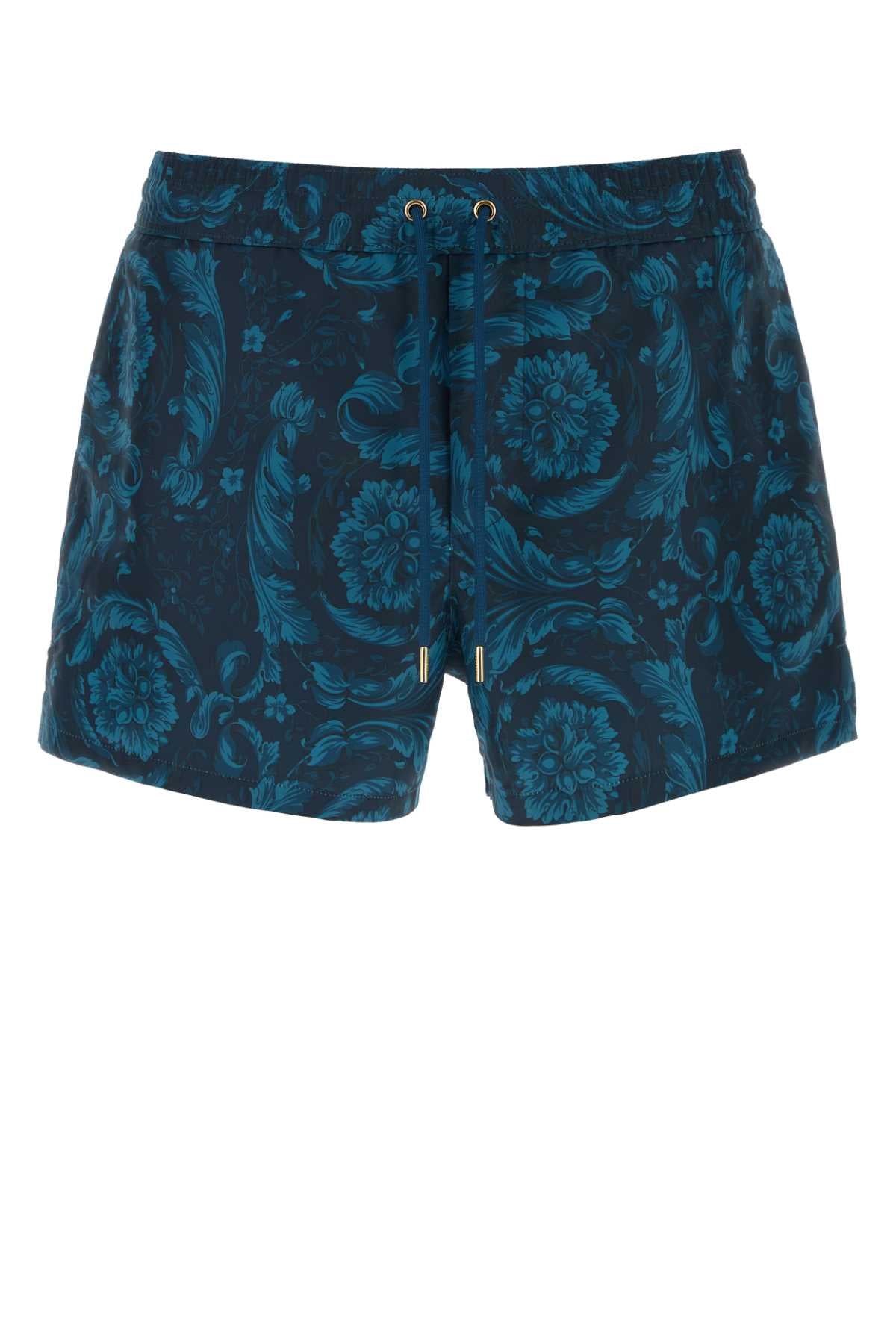 Versace Men Printed Polyester Swimming Shorts VERSACE