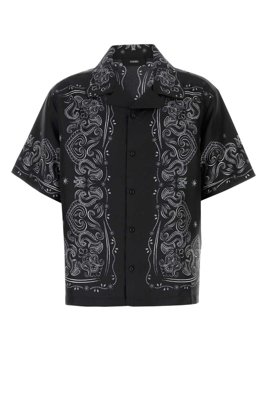 Amiri Men Printed Silk Shirt