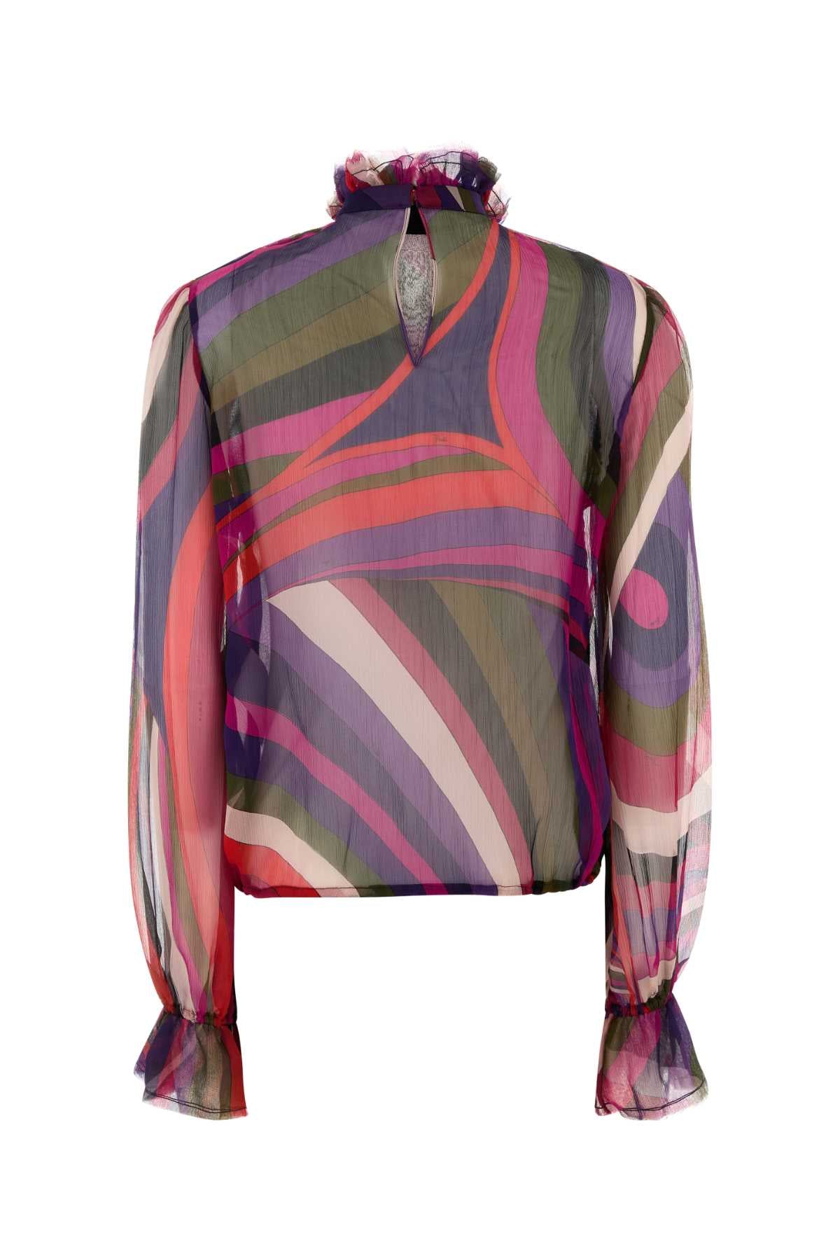 Emilio Pucci Women Printed Canvas Blouse PUCCI