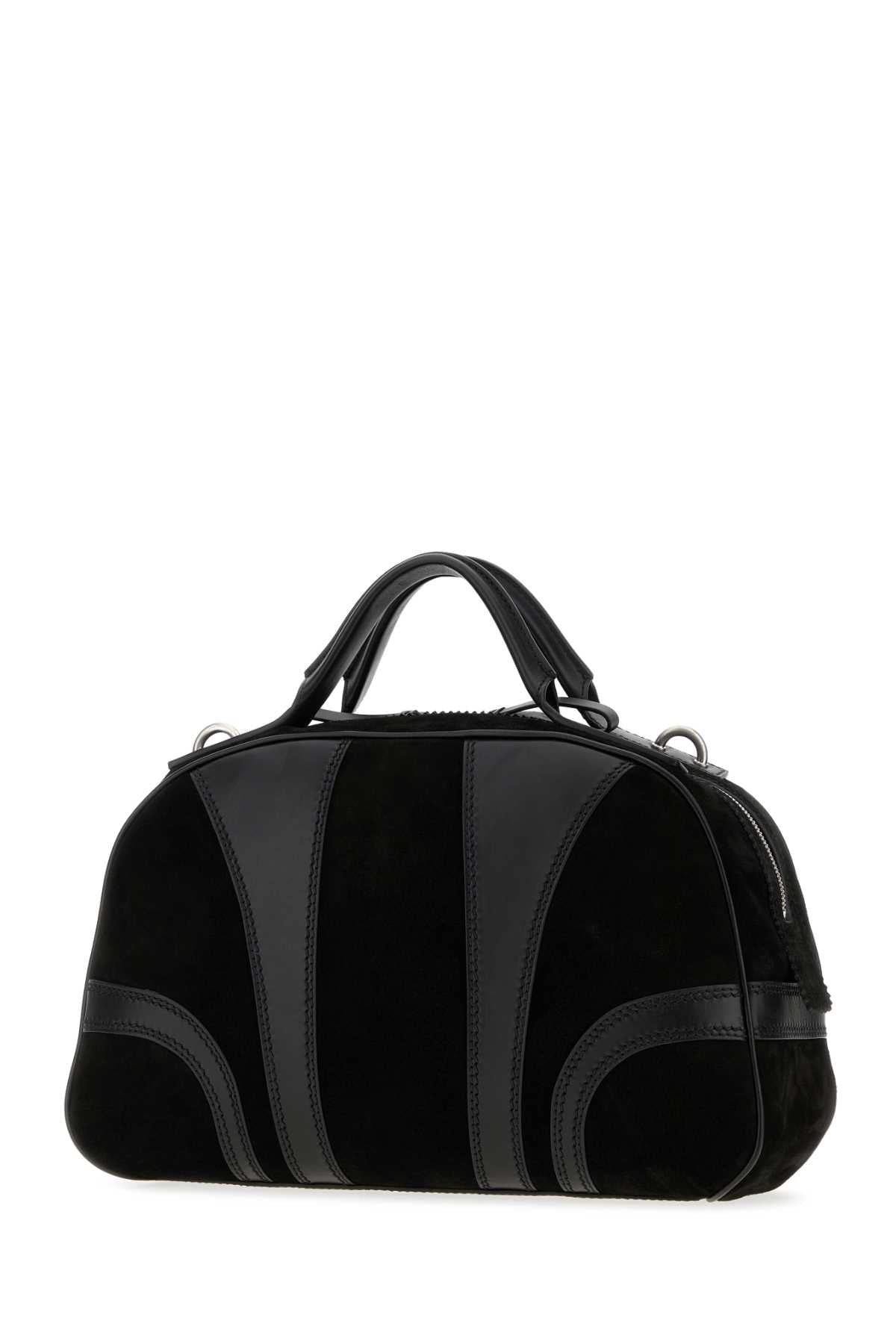 Dries Van Noten Men Black Suede And Leather Handbag DRIES VAN NOTEN